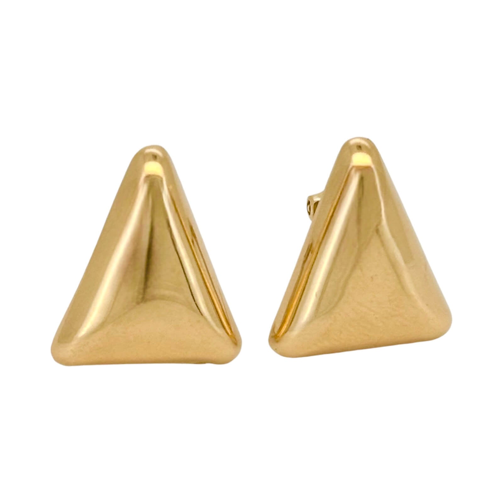 Earrings Omega 14 KT Hollow Weight 3.1GM