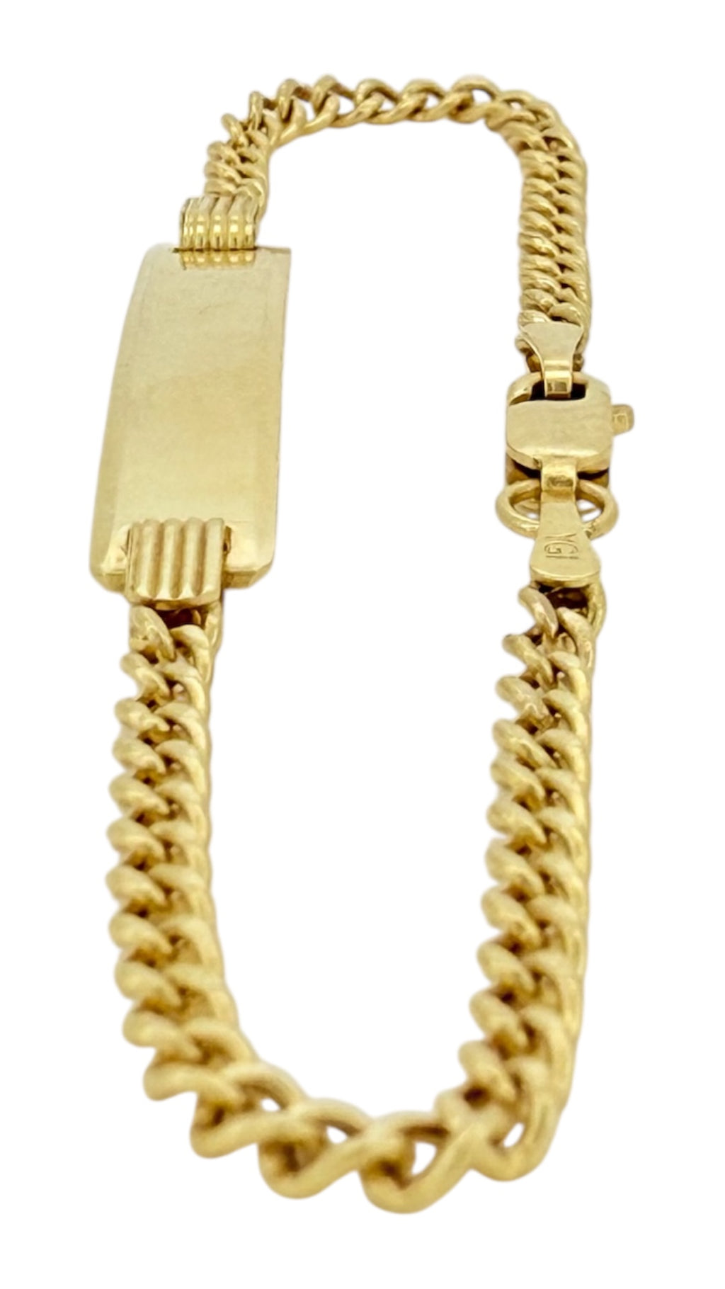 Bracelets Boy 14 KT Hollow Size 6'' Weight 2.3gm