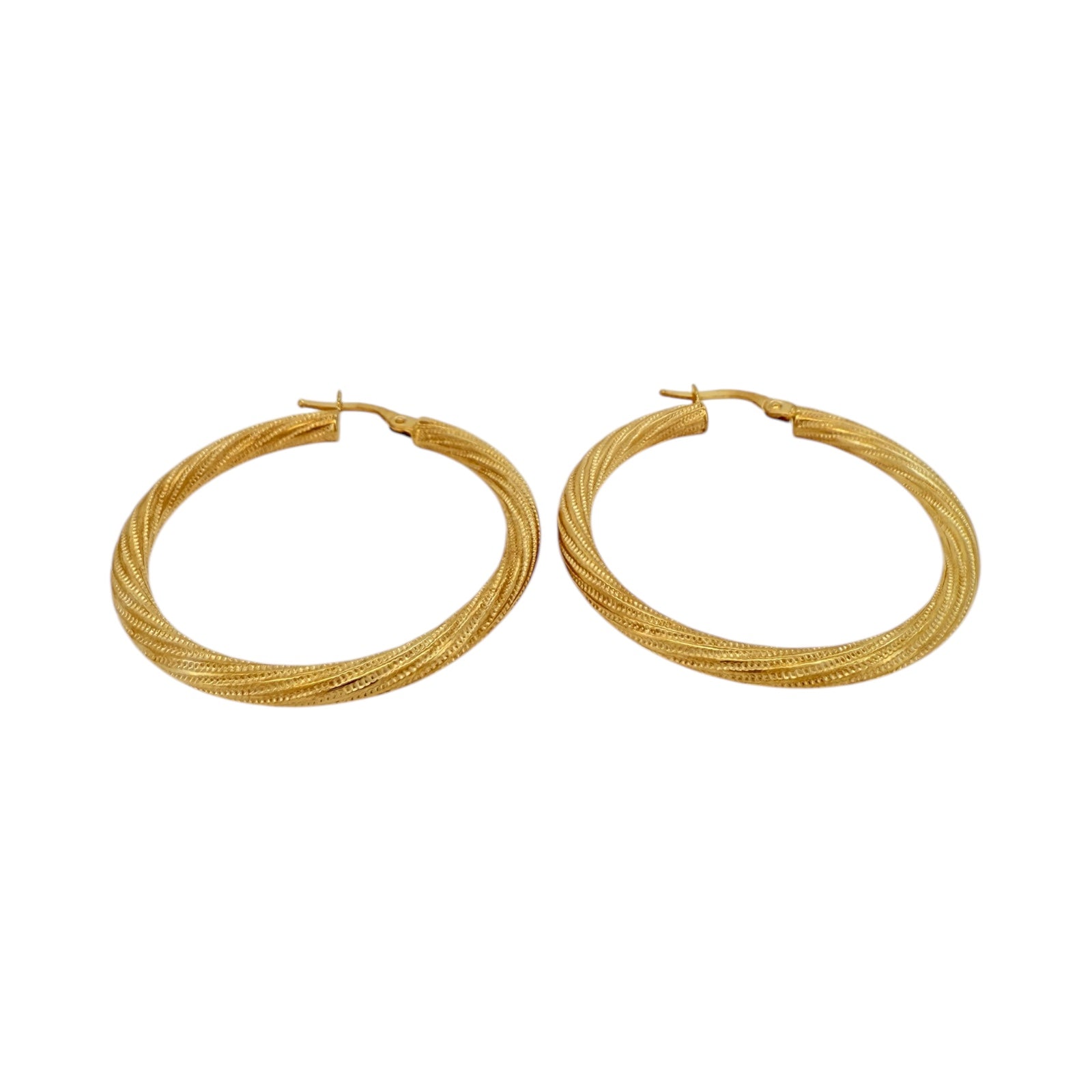 Earrings Crooked 10k Hollow Weight 1.3gm