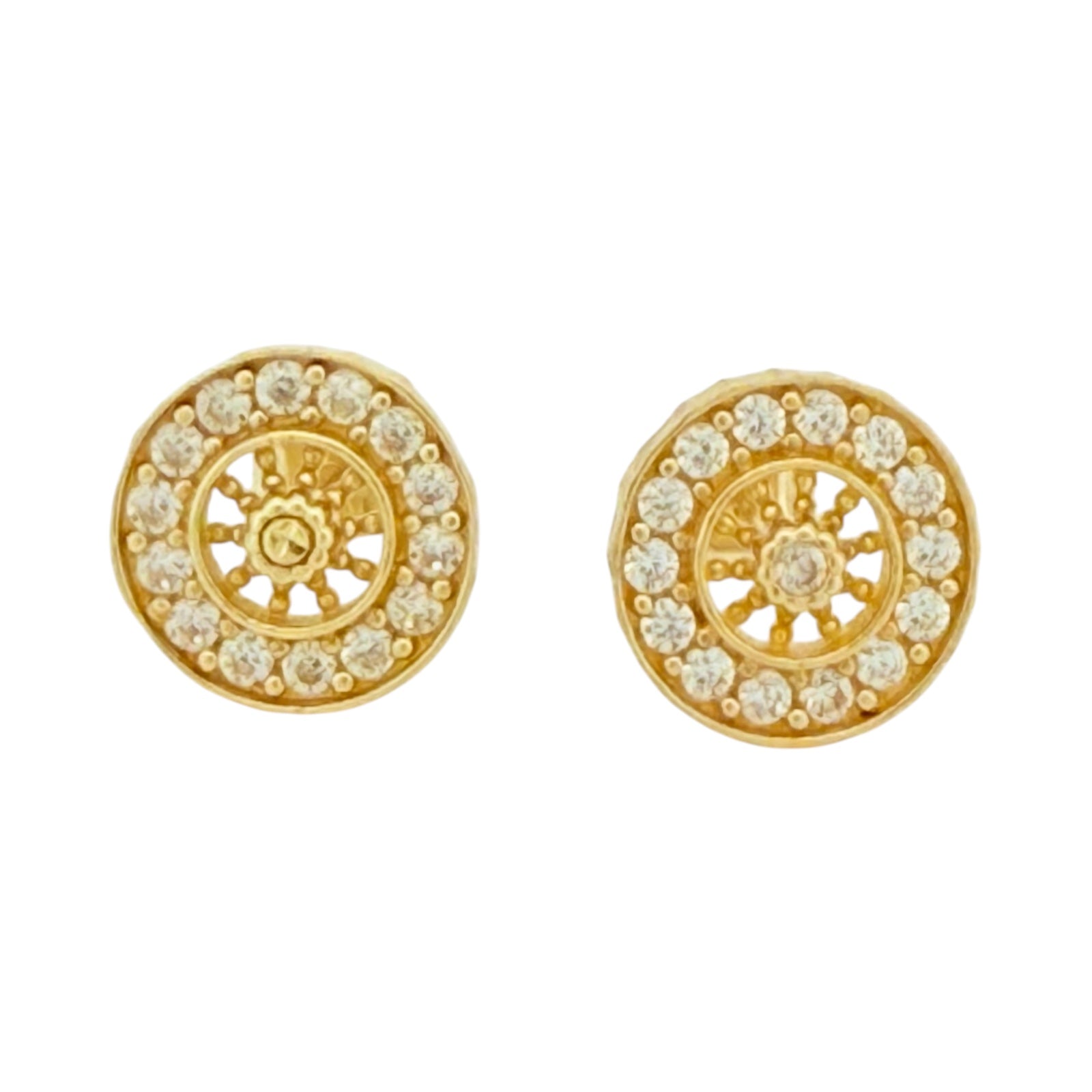 Earrings 10k zicornia Weight 2gm