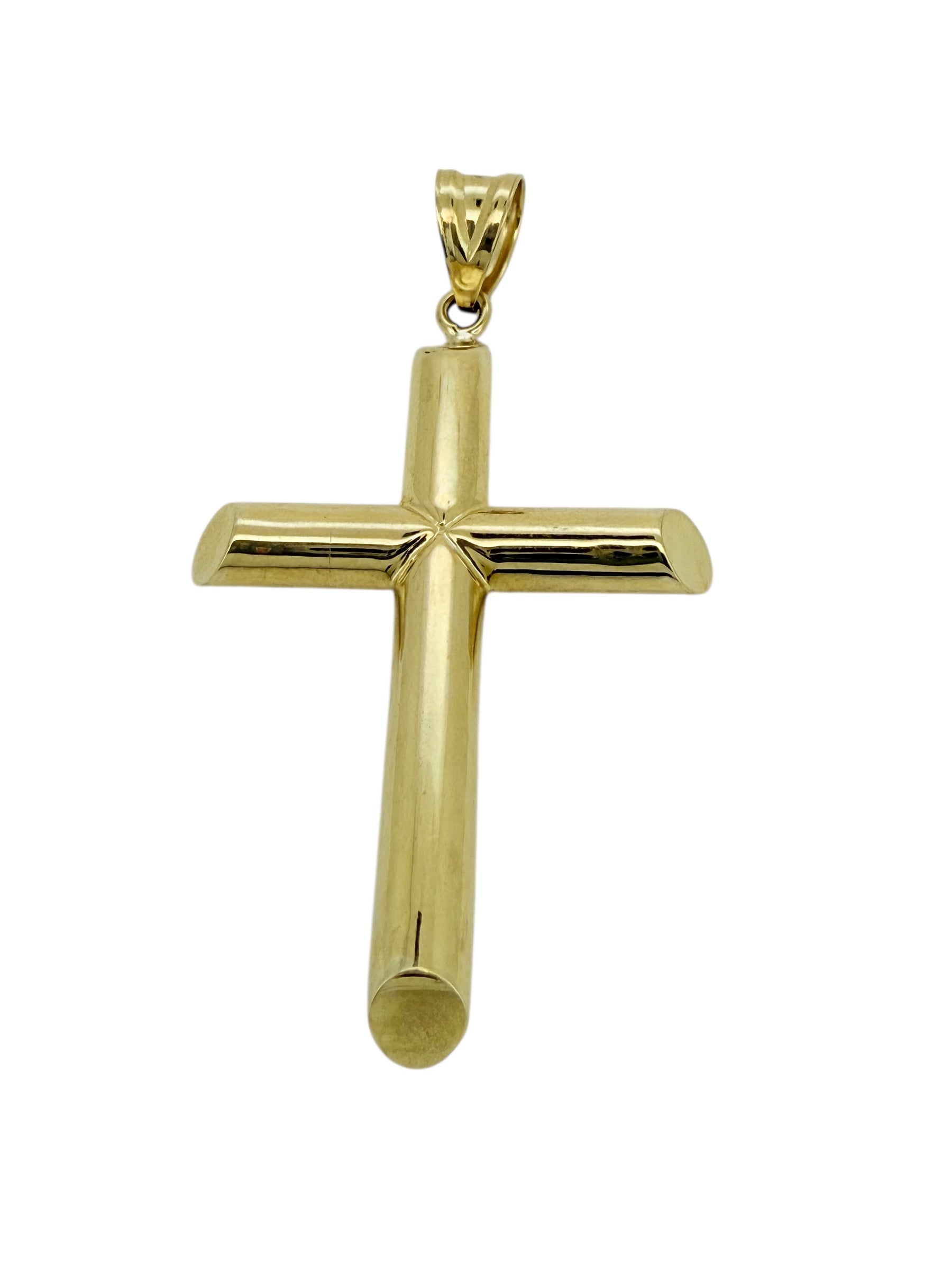 Pendants cross 10k Hollow Weight 1.8gm