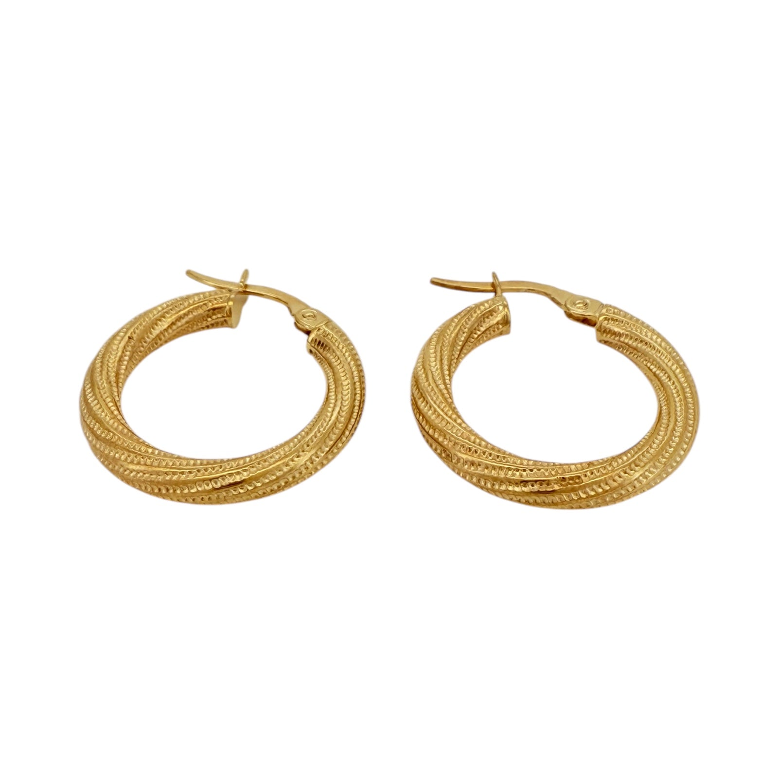 Earrings Crooked 10k Hollow Weight 2.2gm