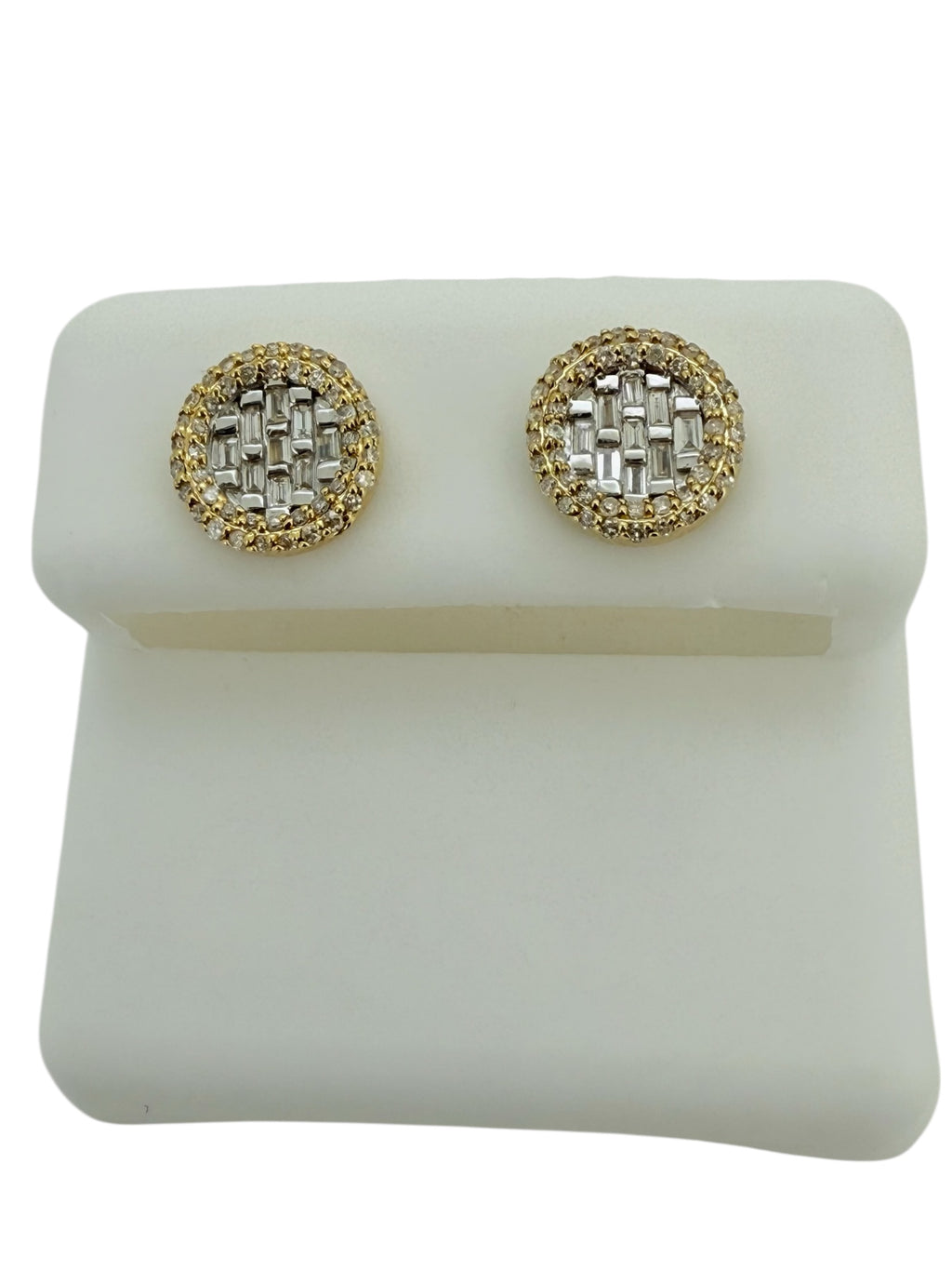 Earrings 0.36ct 14 KT diamonds Weight 2gm