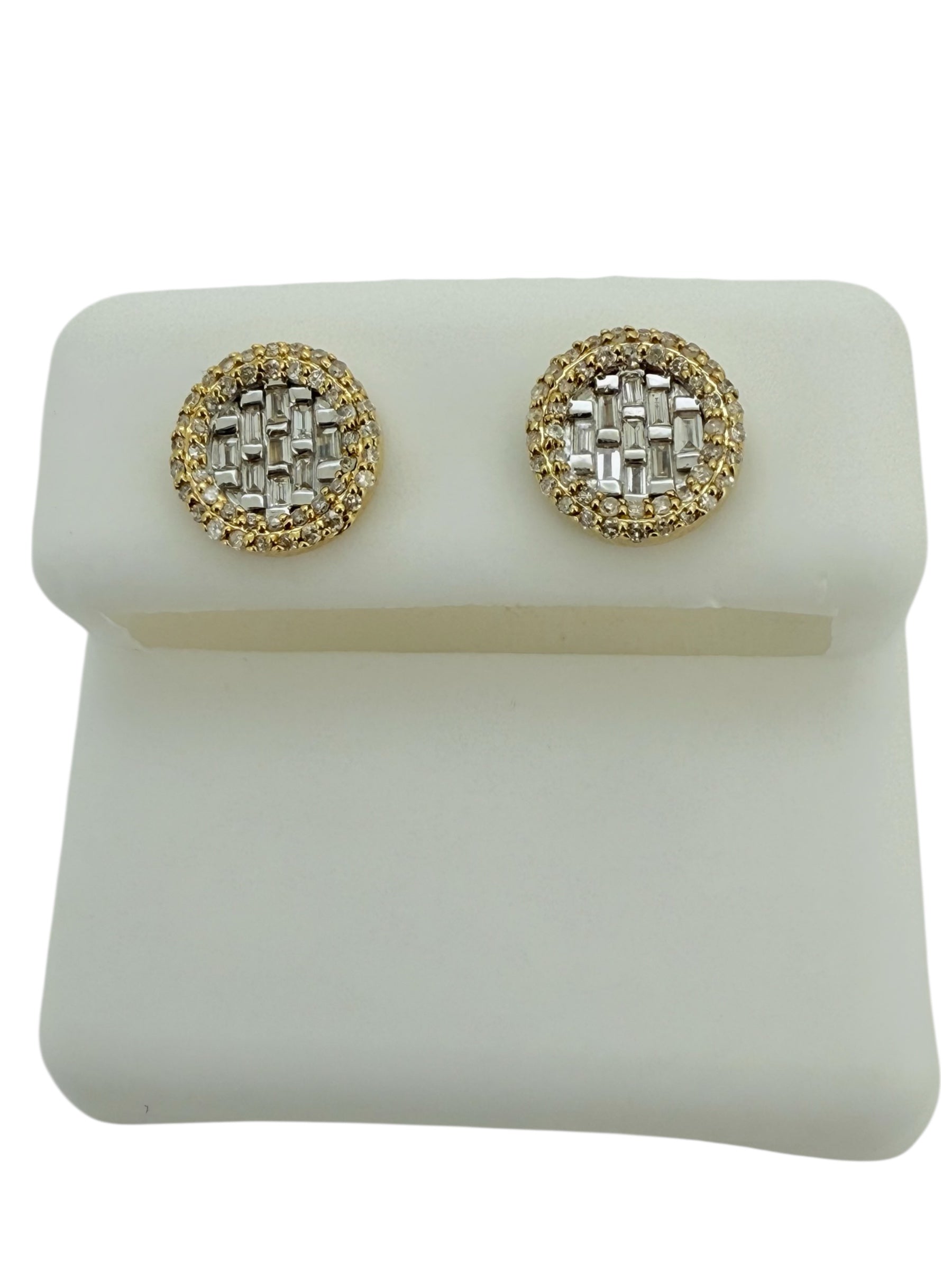 Earrings 0.36ct 14 KT diamonds Weight 2gm