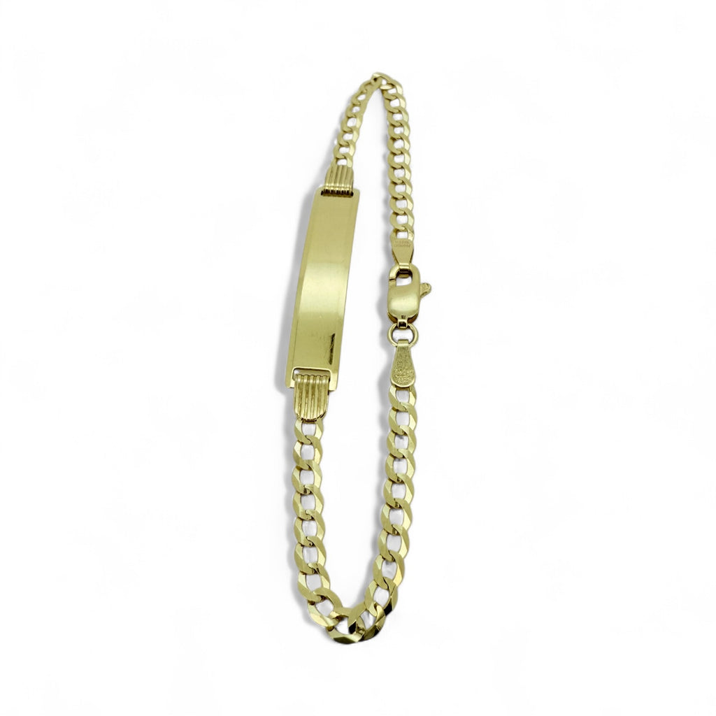 Bracelets Boy 14 KT Solid gold Size 6''*2.5mm Weight 2.8gm