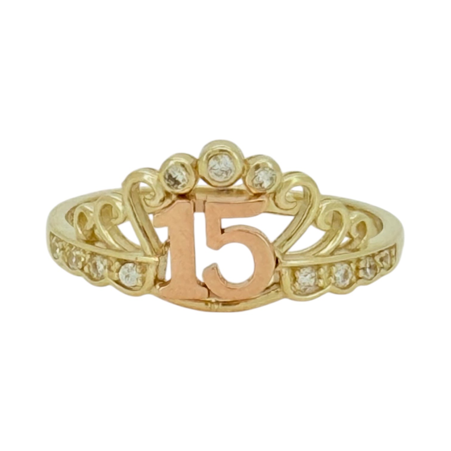 Rings Women 10k zicornia Size 8 Weight 1.9gm