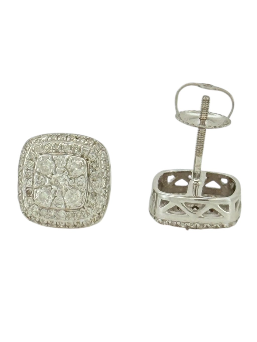 Earrings 0.75ct 14 KT diamonds Weight 3gm