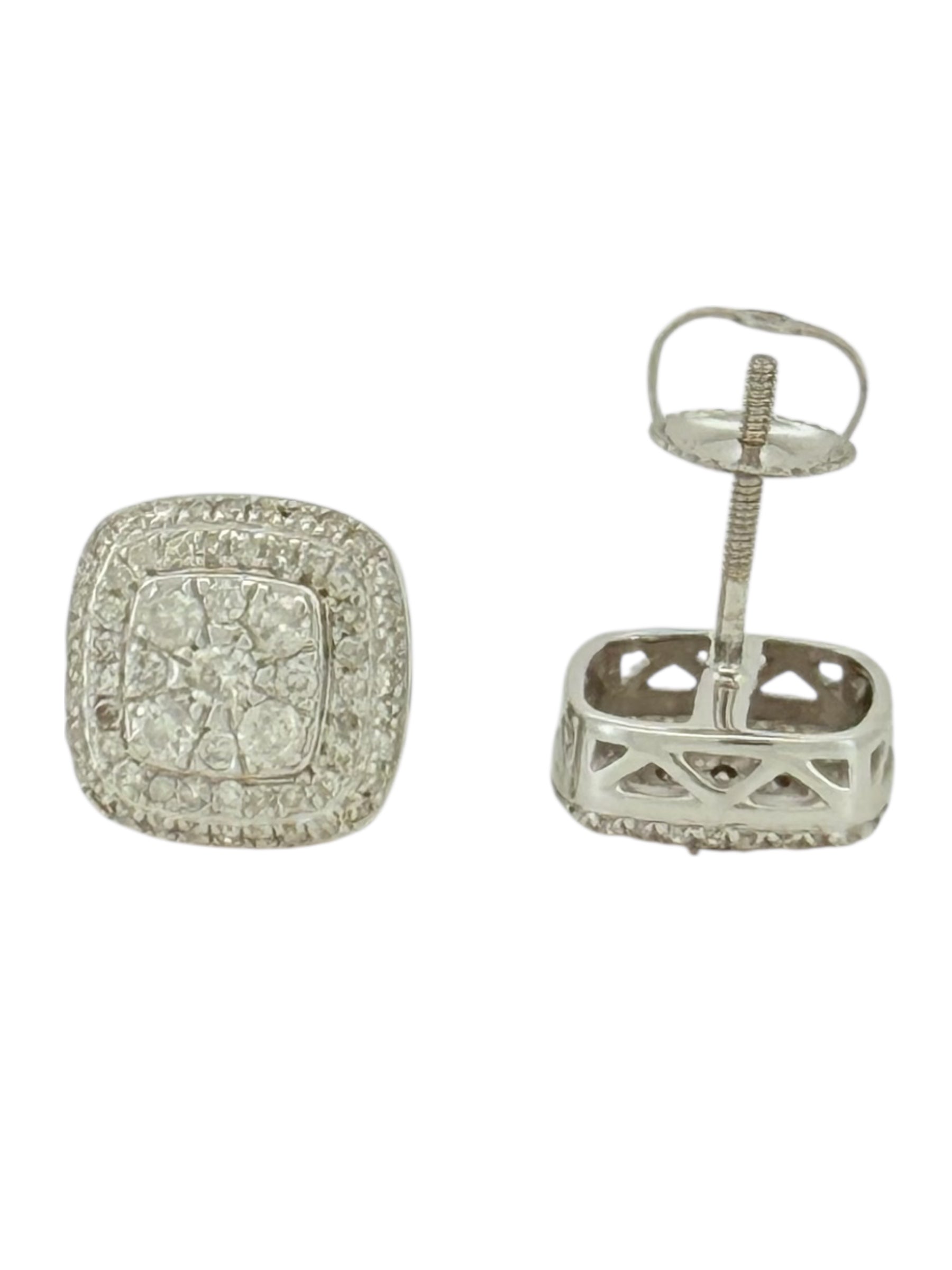 Earrings 0.75ct 14 KT diamonds Weight 3gm