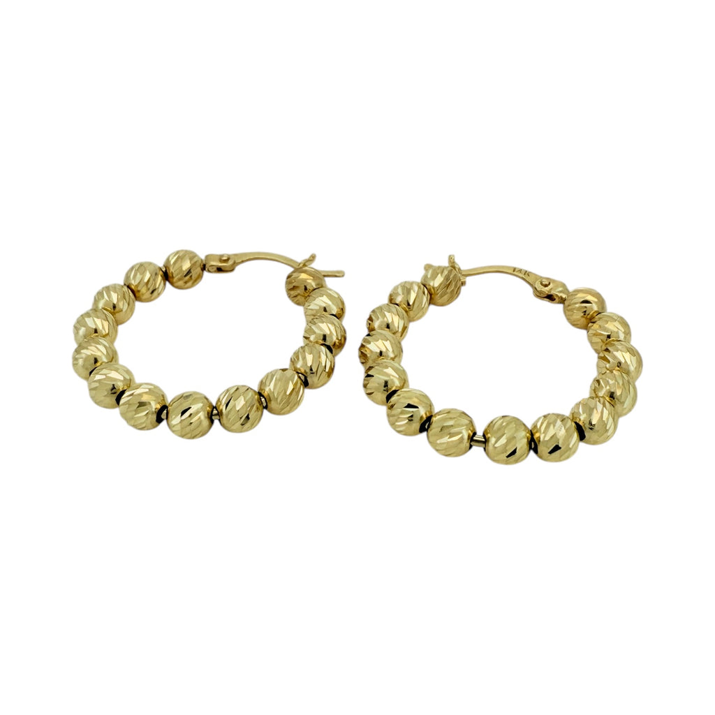 Earrings Hoops 14 KT Hollow Weight 4.1gm