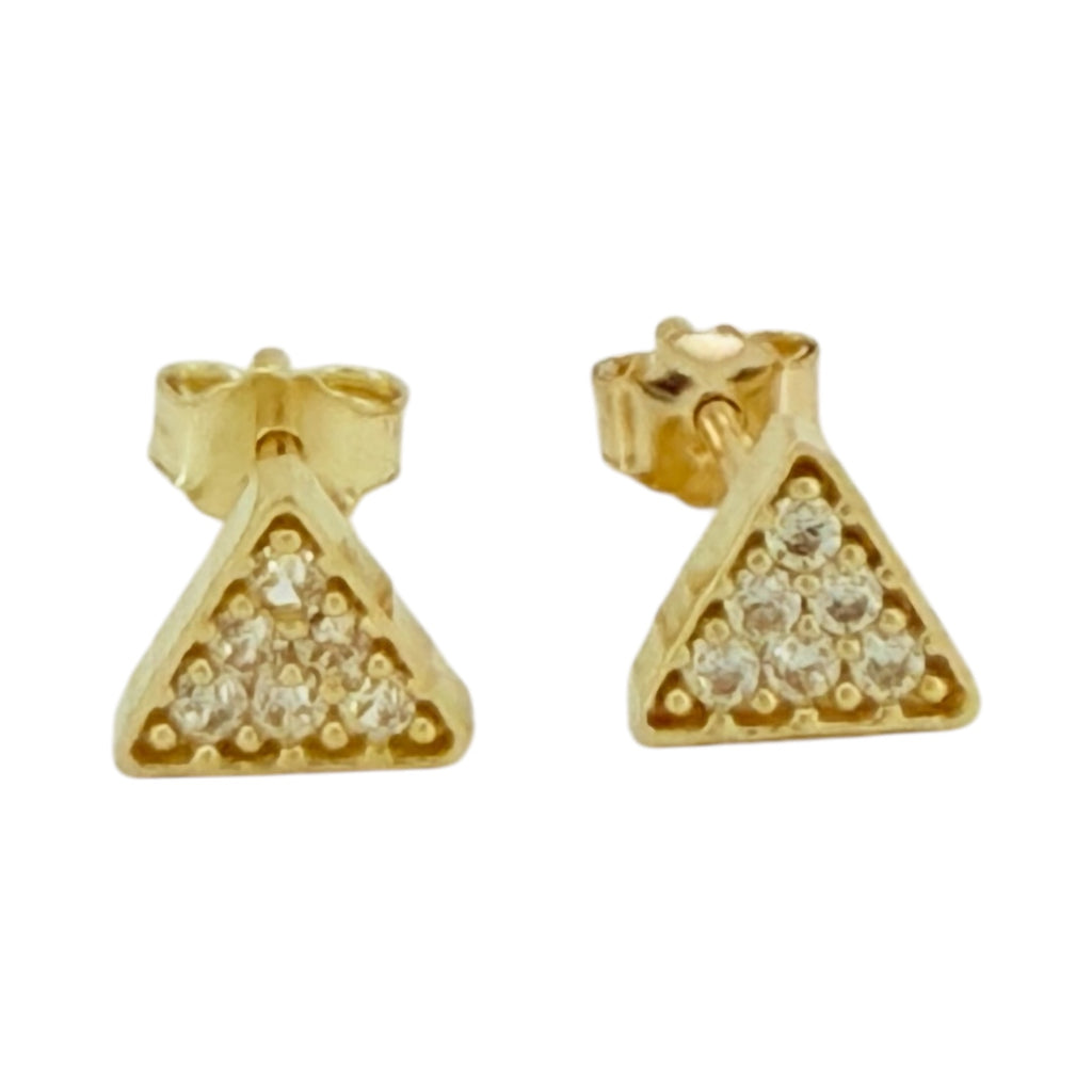 Earrings 10k zicornia Weight 0.9gm