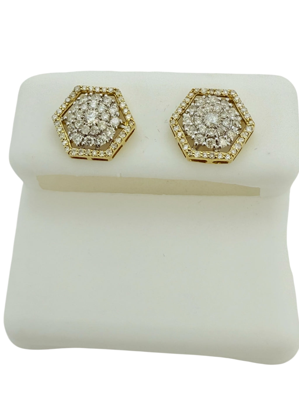 Earrings 0.56ct 14 KT diamonds Weight 1.7gm