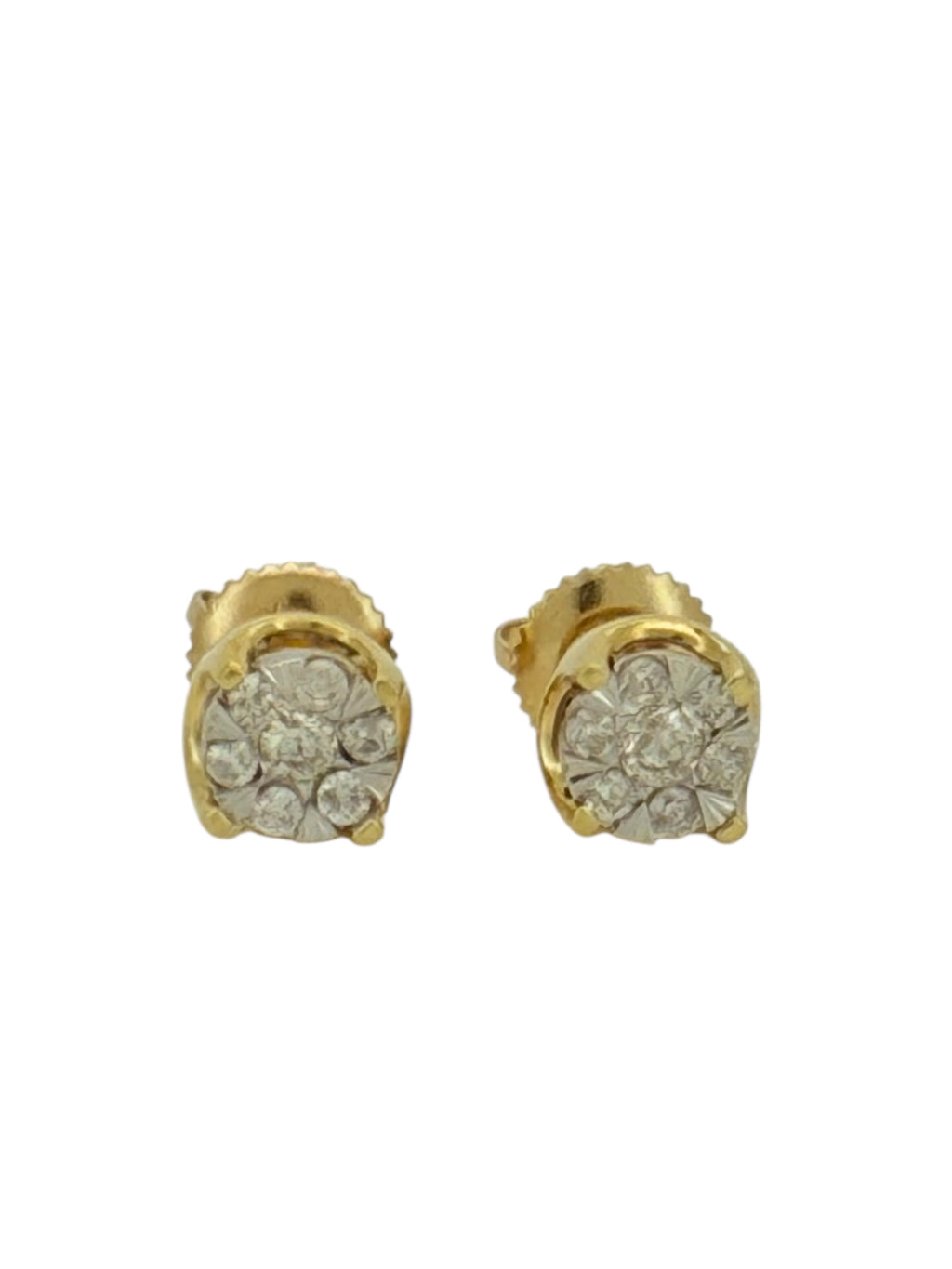 Earrings 0.26CT 14 KT diamonds Weight 1.5gm