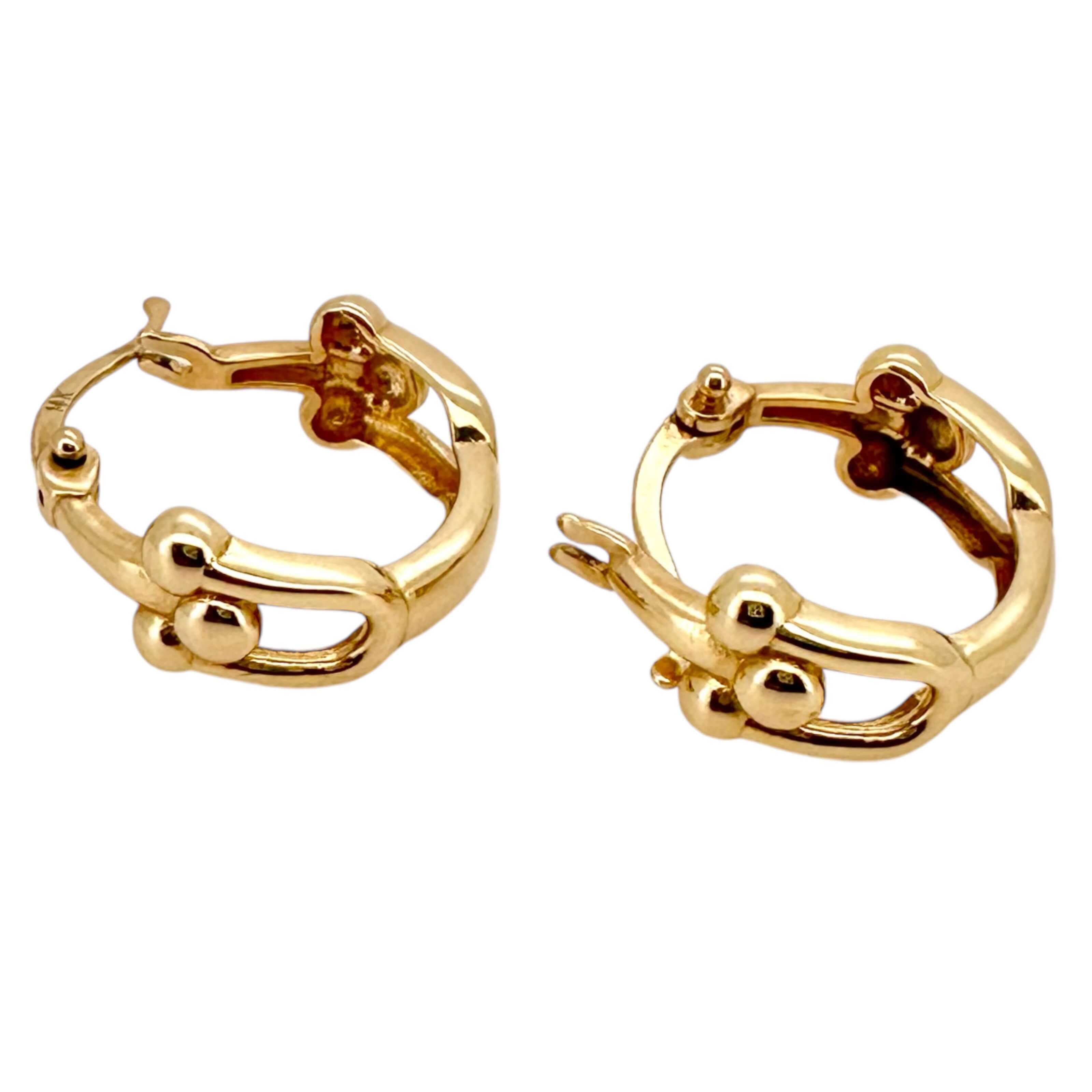 Earrings 14 KT Hollow Weight 2.5GM