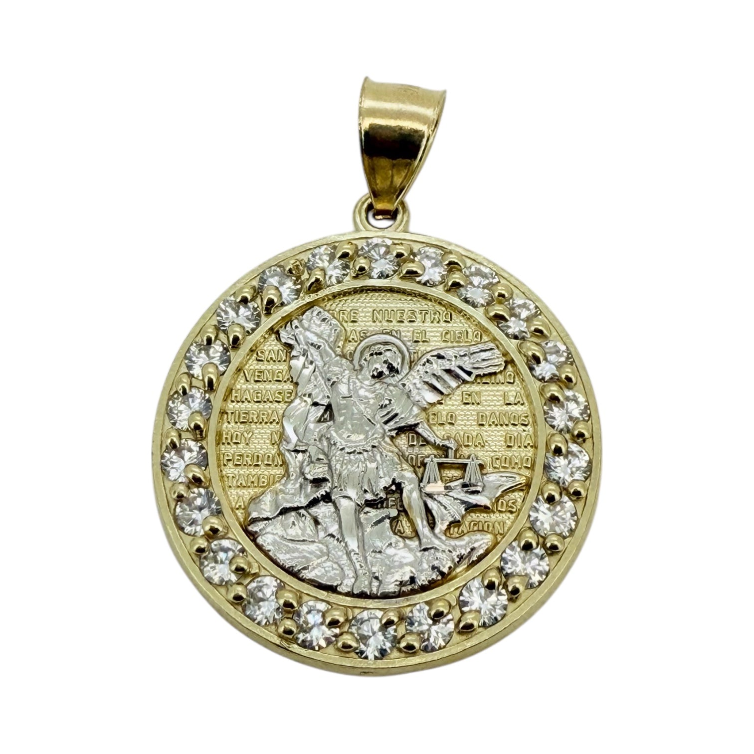 Pendants San Miguel Arcángel 10k zicornia Weight 4.2gm