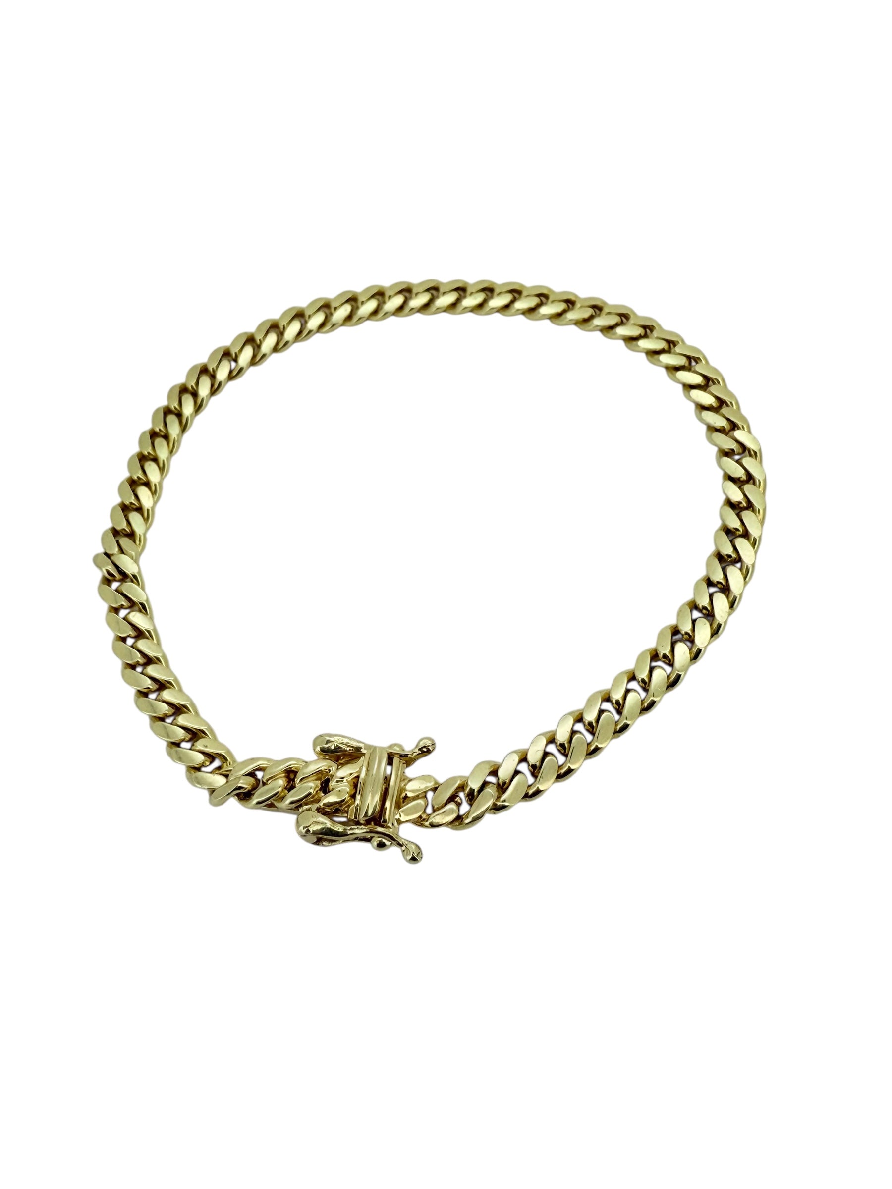 Bracelets Boy Cuban link 10k Solid gold Size 6/2*3.9mm Weight 8.4gm