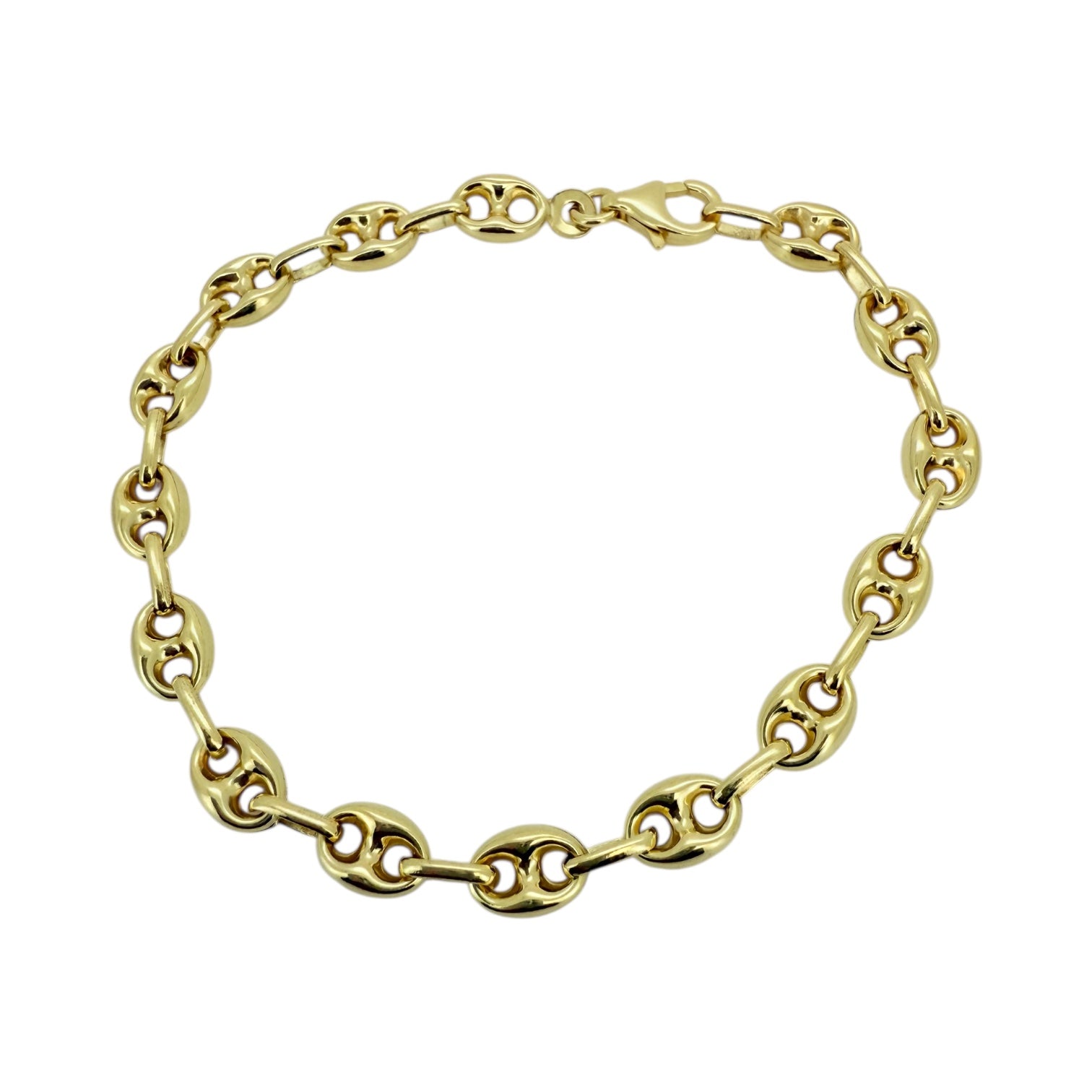 Bracelets Marine anchor 10k Hollow Size 7/2 Weight 5.9gm