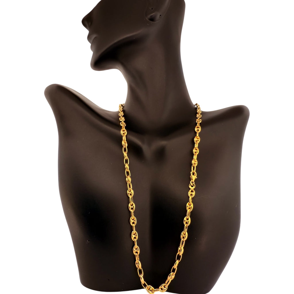 Chains Marine chain 10k Hollow Size 16''*4.8mm Weight 9.8gm