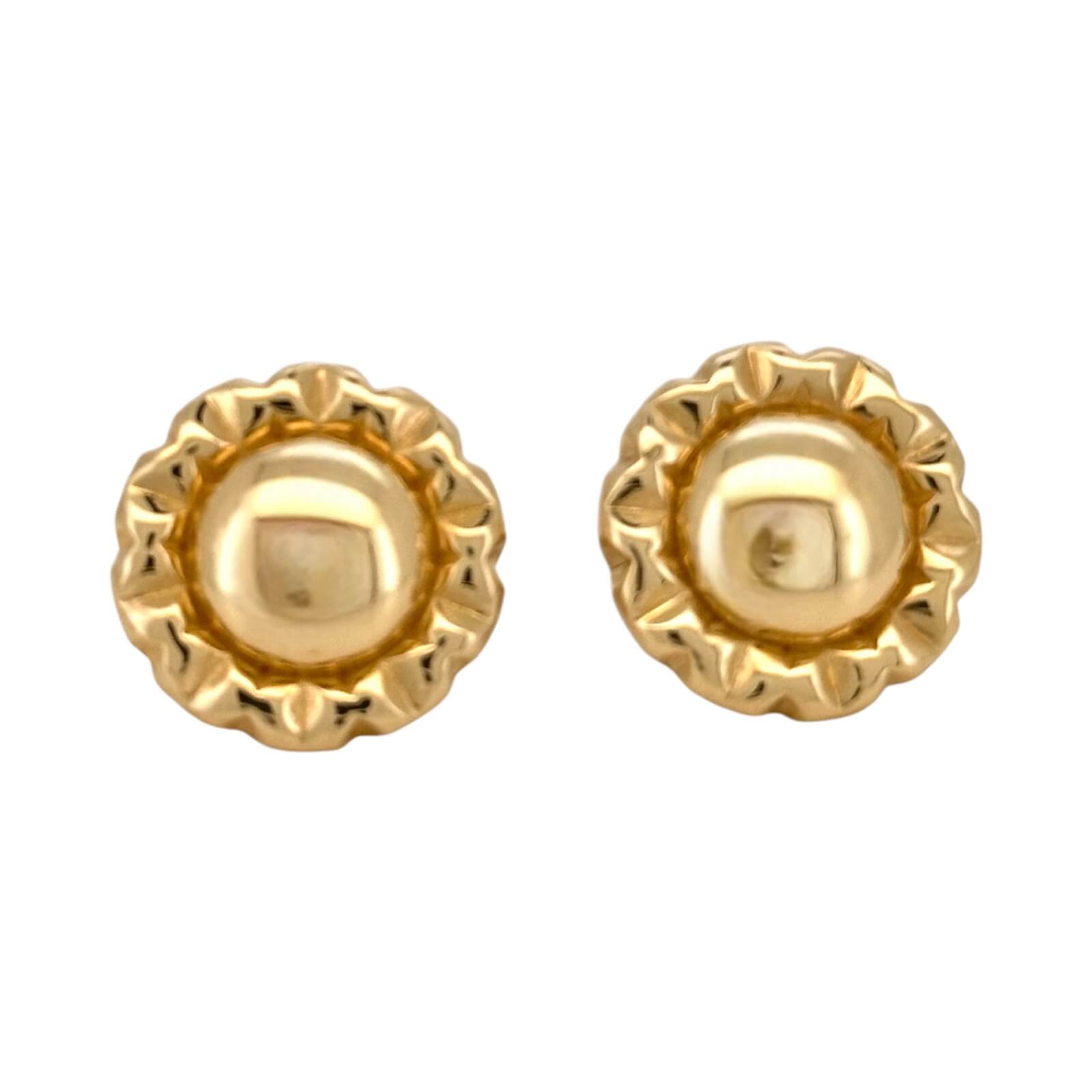 Earrings Omega 14 KT Hollow Weight 5GM