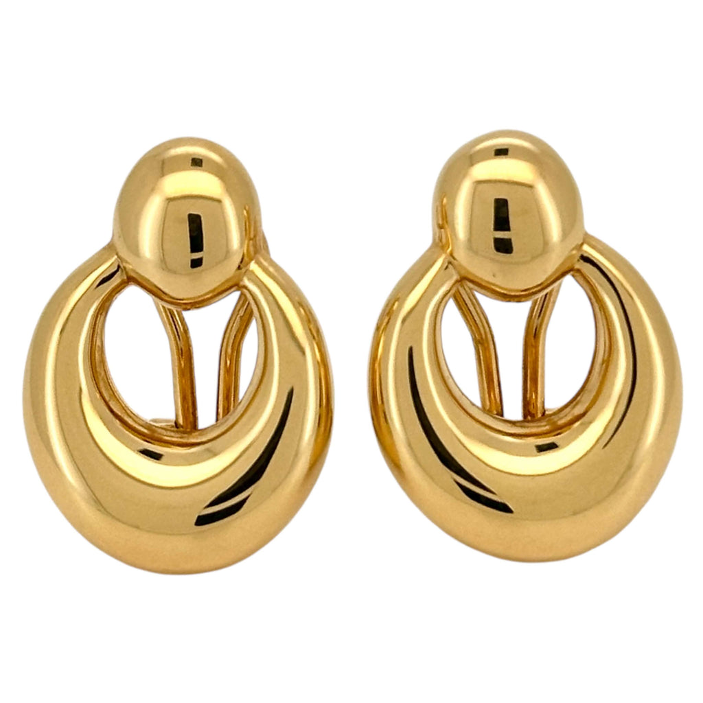 Earrings Omega 14 KT Hollow Weight 5gm