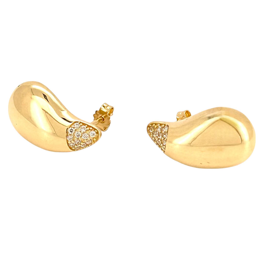 Earrings Gota 14 KT zirconia Weight 2.5gm
