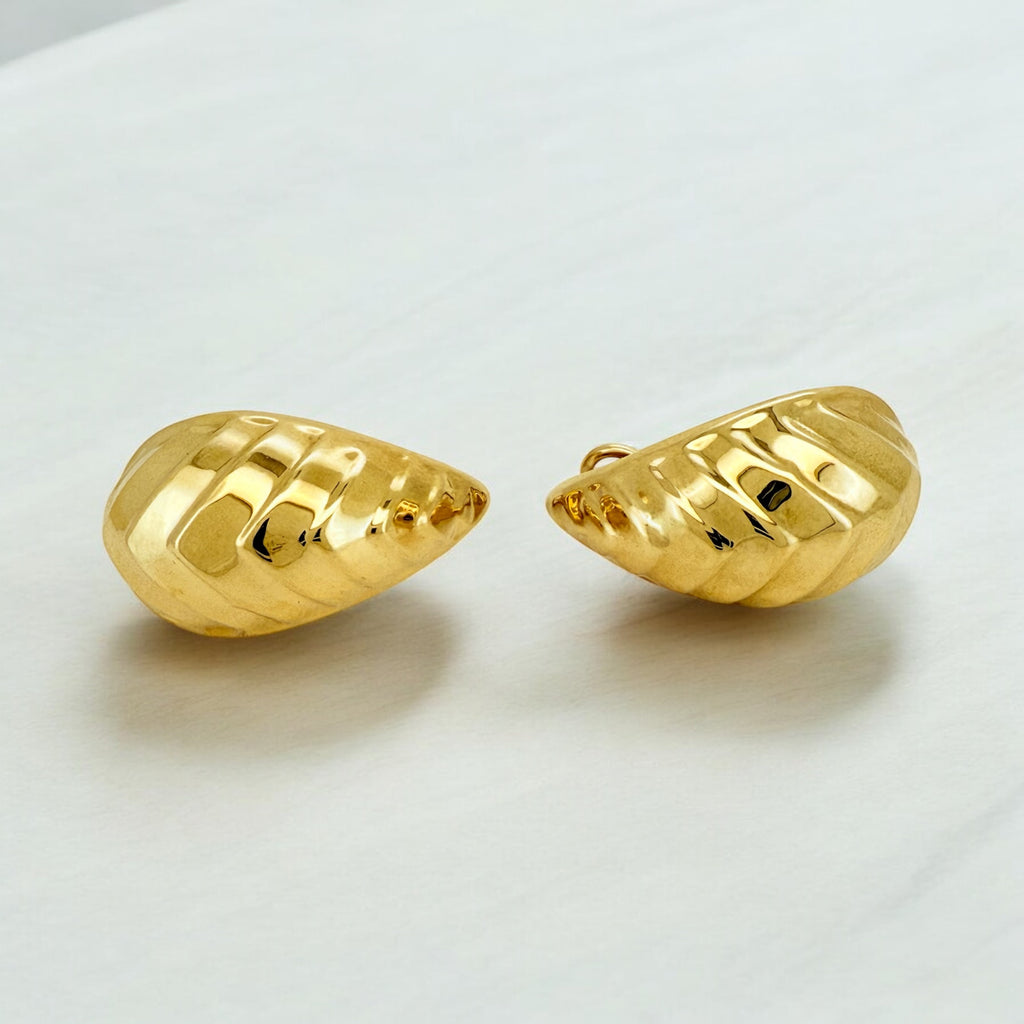 Earrings Omega 10k Hollow Weight 4.6gm