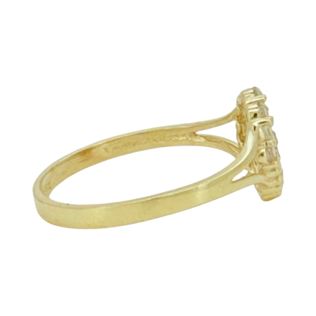 Rings Women 10k zicornia Size 7 1/4 Weight 1.6gm