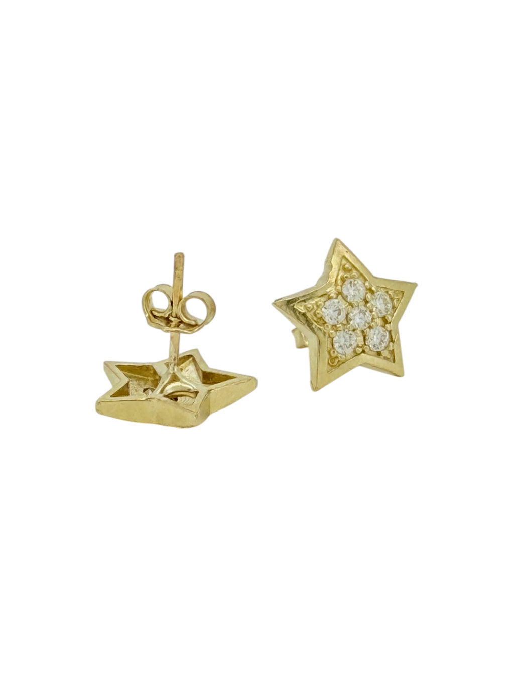 Earrings Star 10k zicornia Weight 2gm