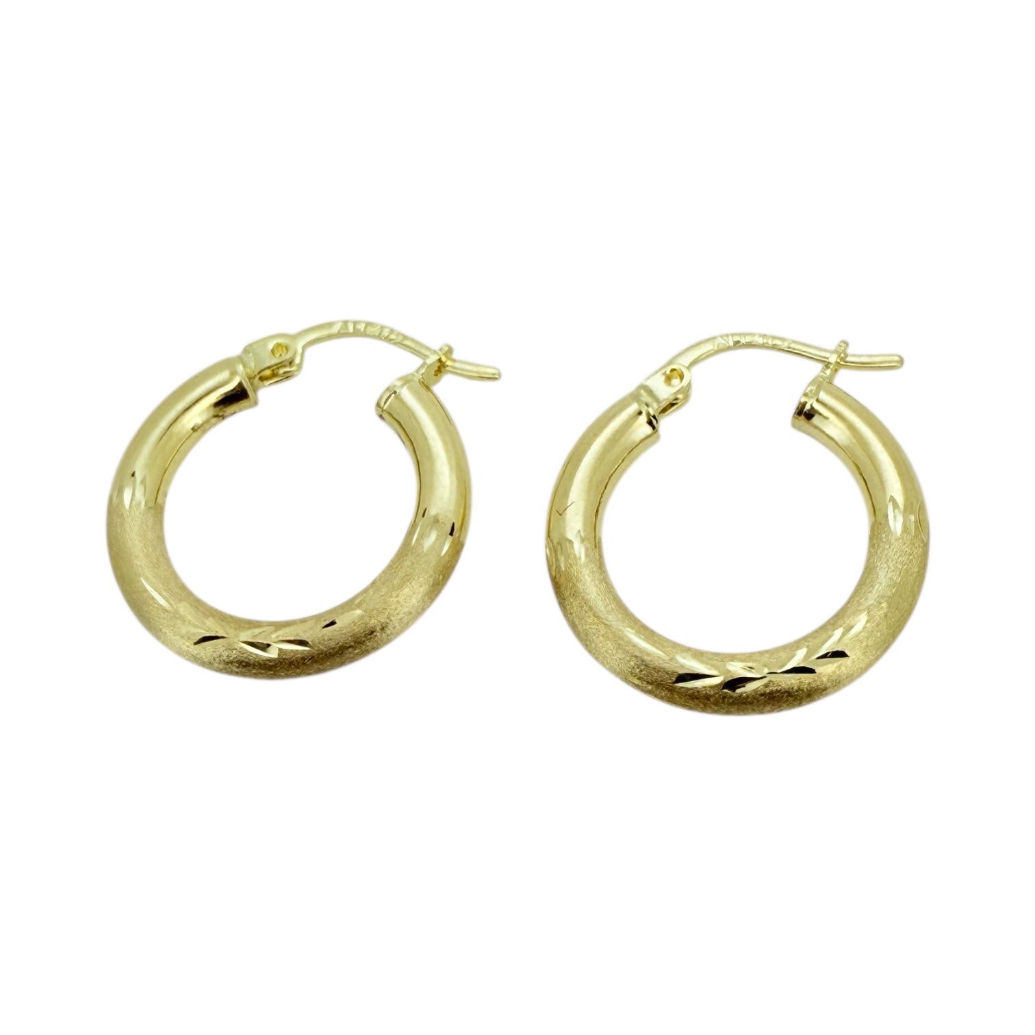 Earrings Hoops 10k Hollow Weight 1.4gm