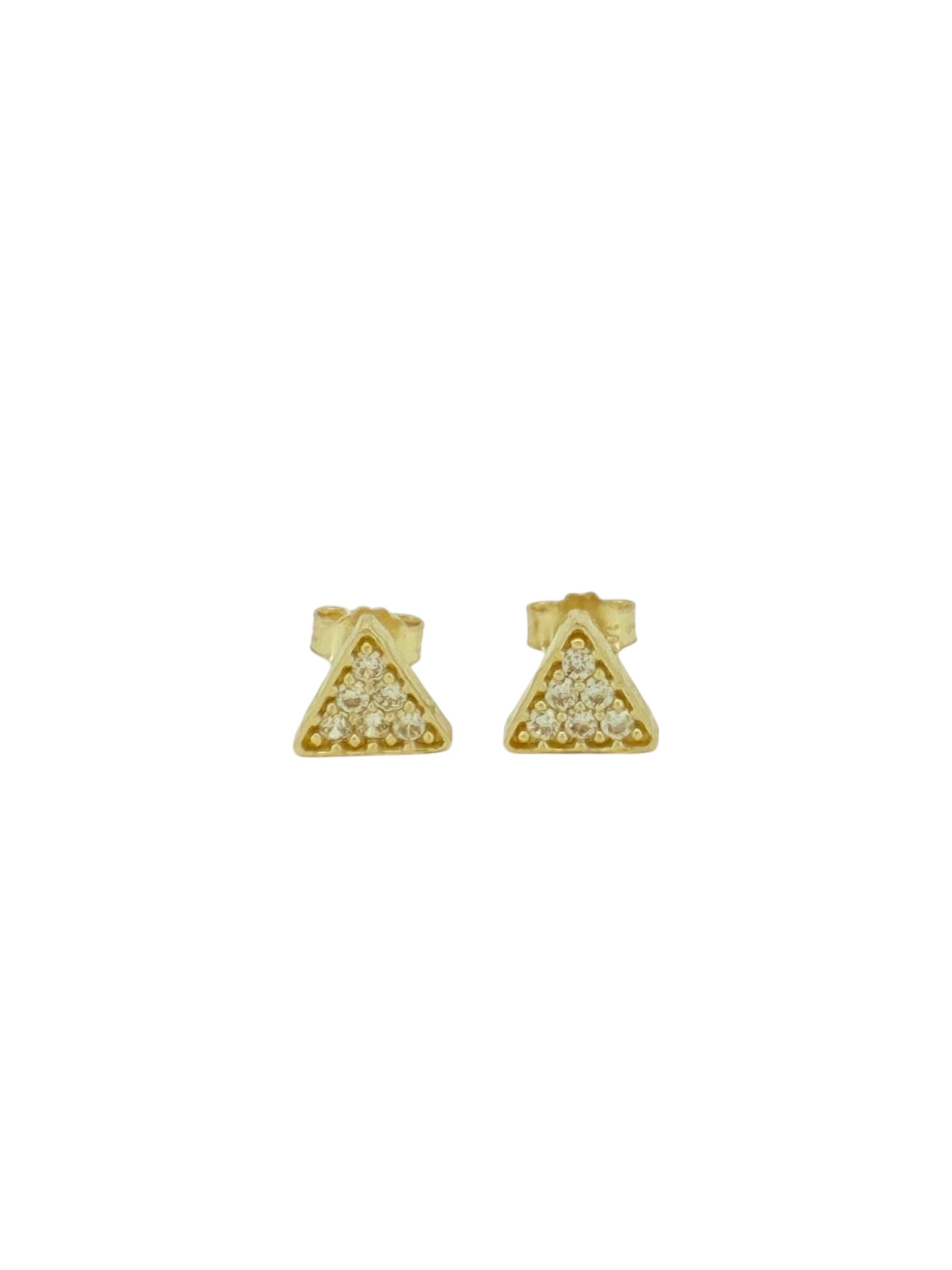 Earrings 10k zicornia Weight 1gm