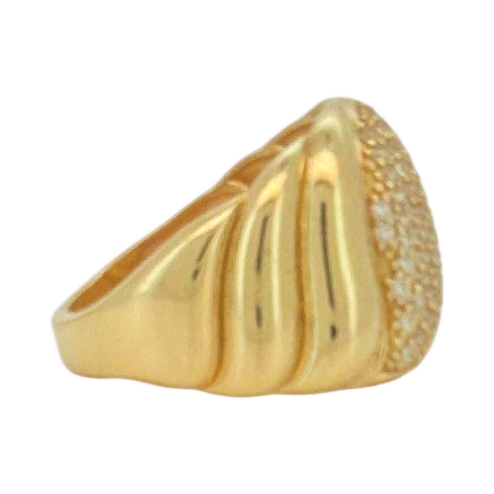 Rings Women 10k zicornia Size 7 Weight 3.7gm