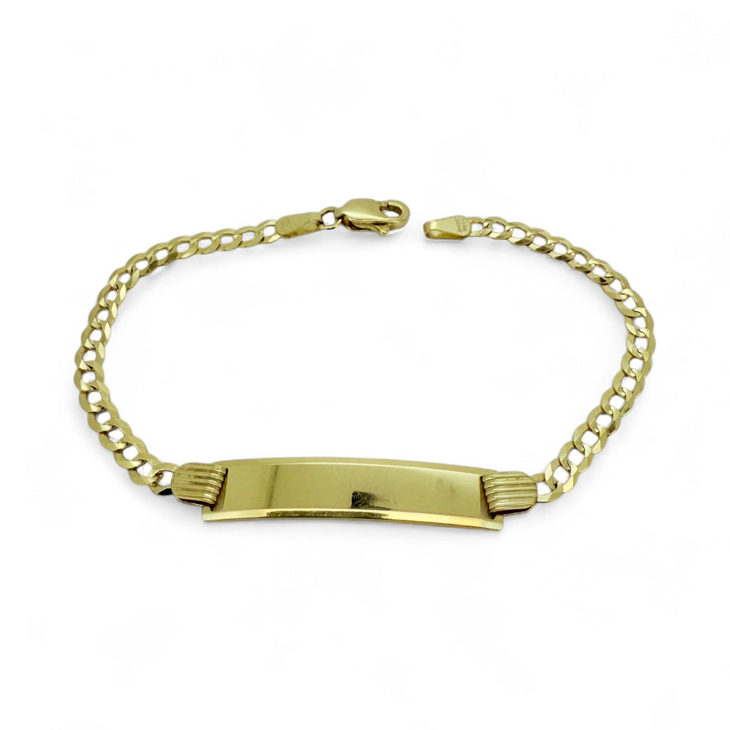 Bracelets Boy 14 KT Solid gold Size 6''*2.5mm Weight 2.8gm