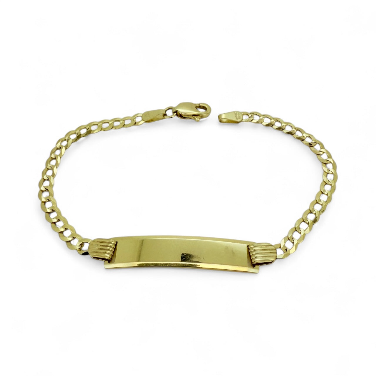 Bracelets Boy 14 KT Solid gold Size 6''*2.5mm Weight 2.8gm