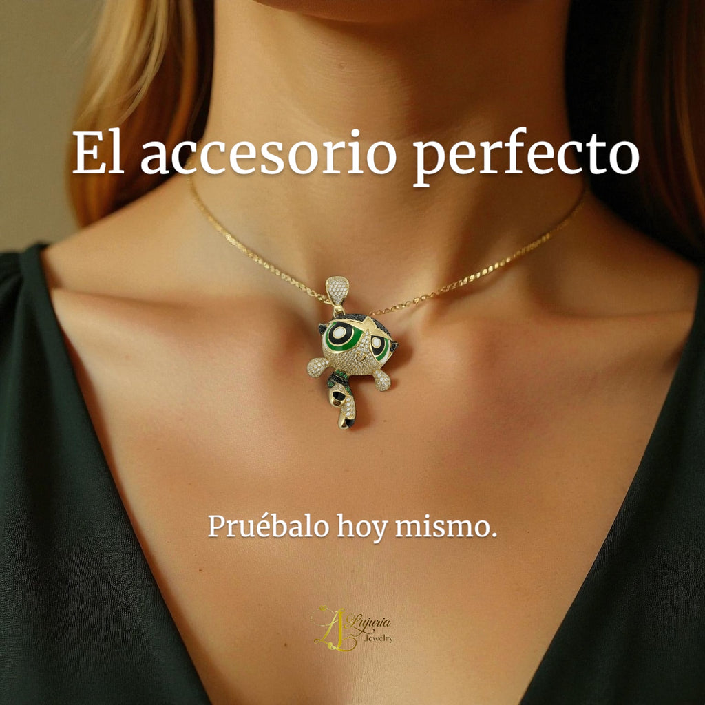 Pendants Power Girl 10k zicornia Weight 7.1gm