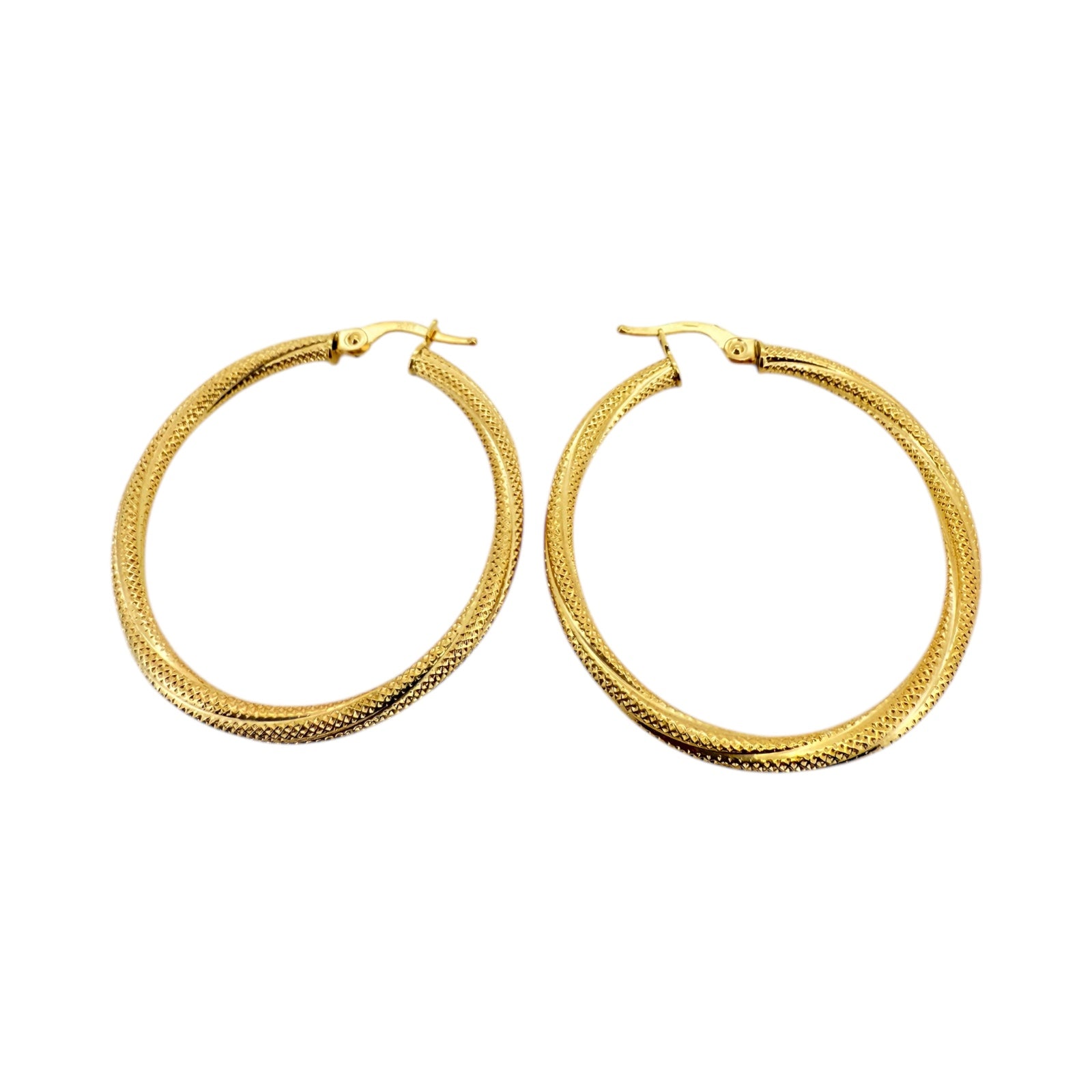 Earrings Crooked 10k Hollow Weight 2gm