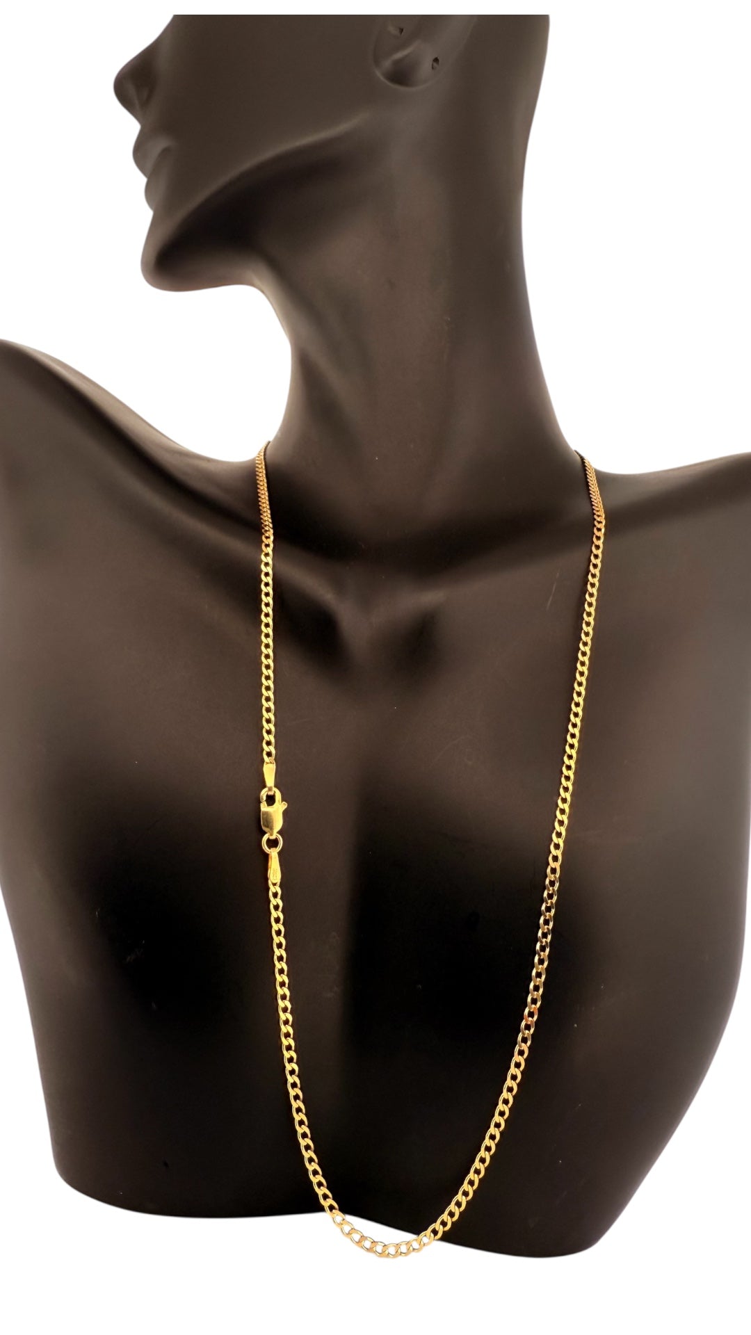 Chains 14 KT Solid gold Size 18''*1.9mm Weight 3.5gm