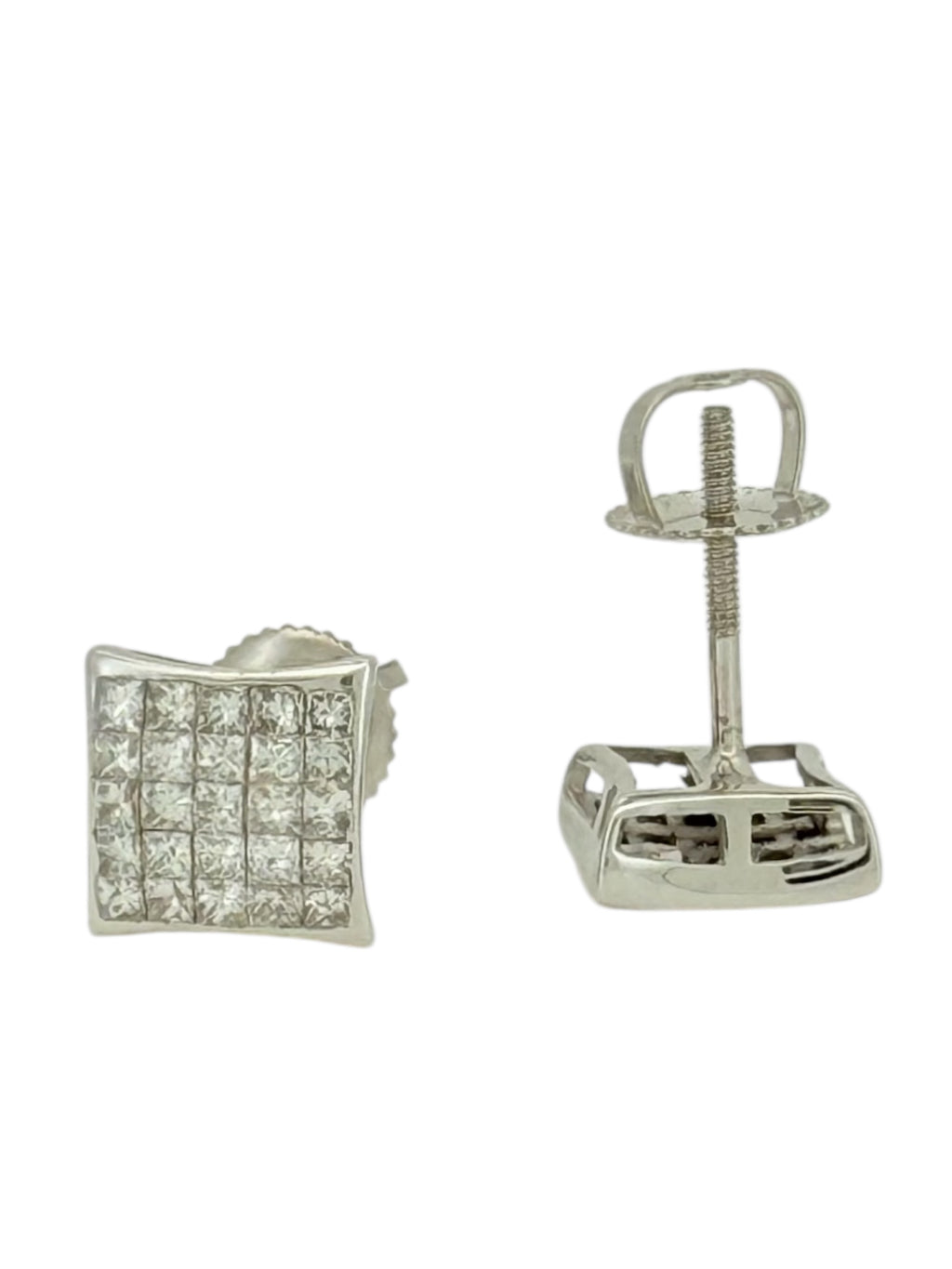 Earrings 0.79ct 14 KT diamonds Weight 1.9gm
