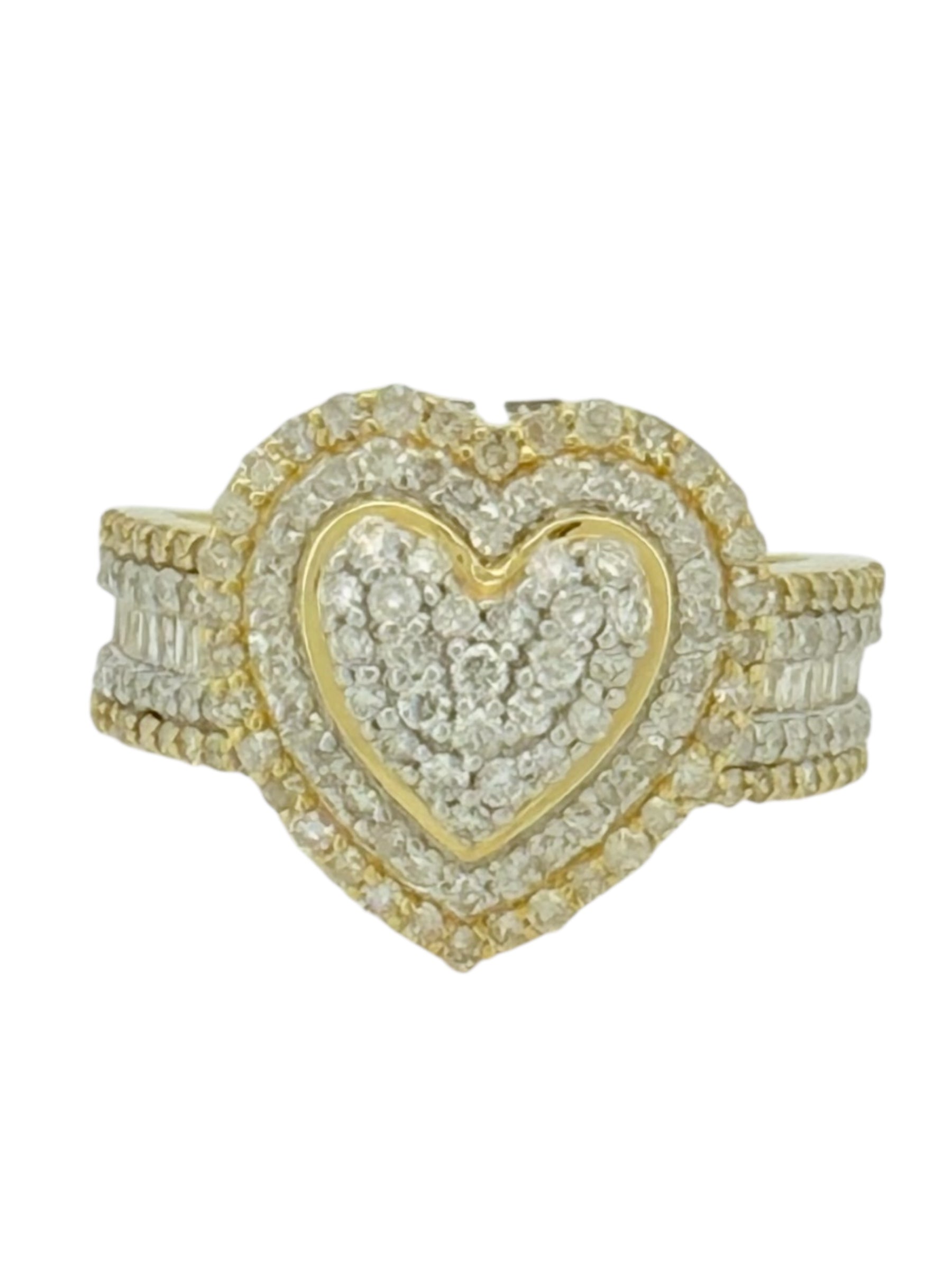 Rings Women 1.1ct 14 KT diamonds Size 7/2 Weight 5.3gm
