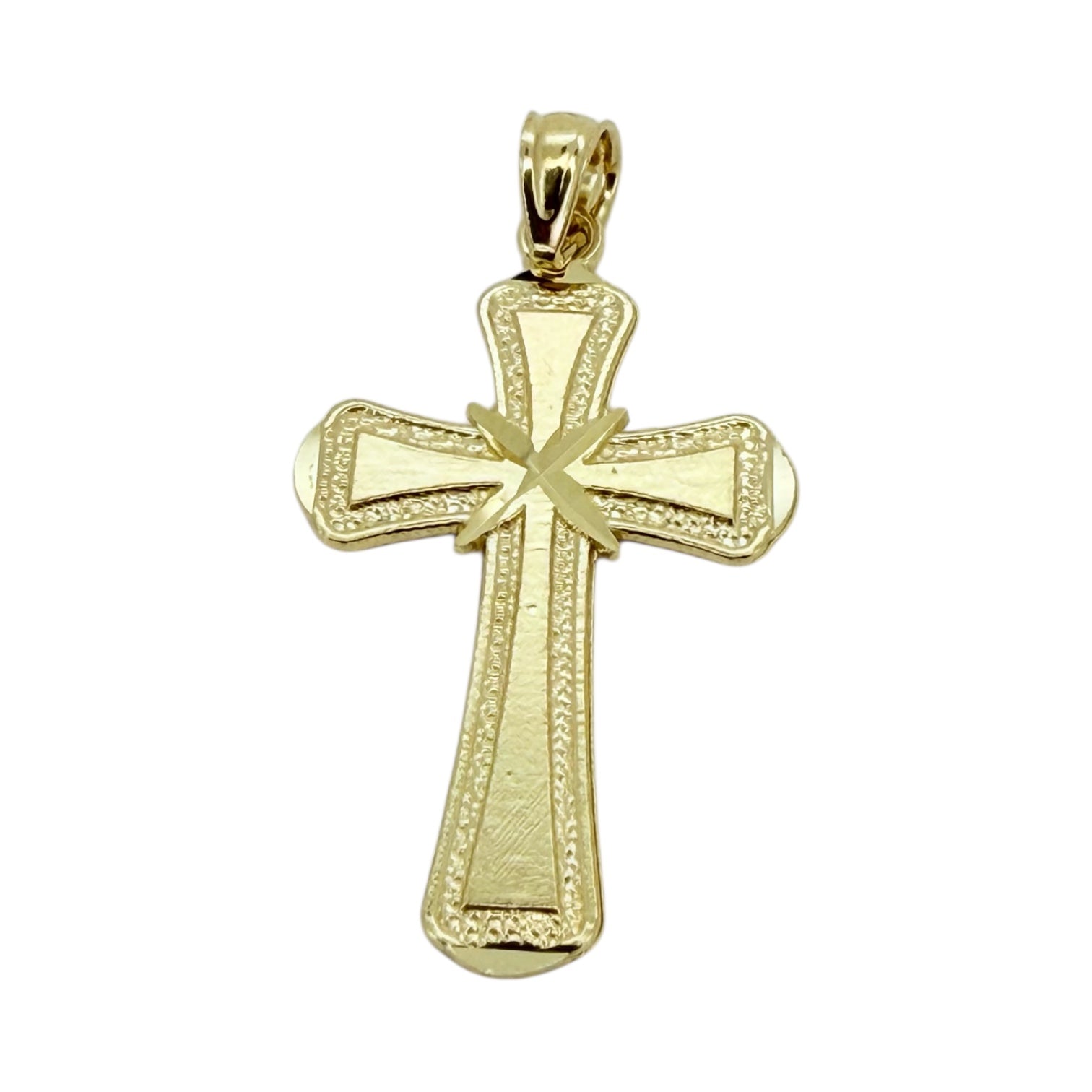 Pendants cross 10k Hollow Weight 1.2gm