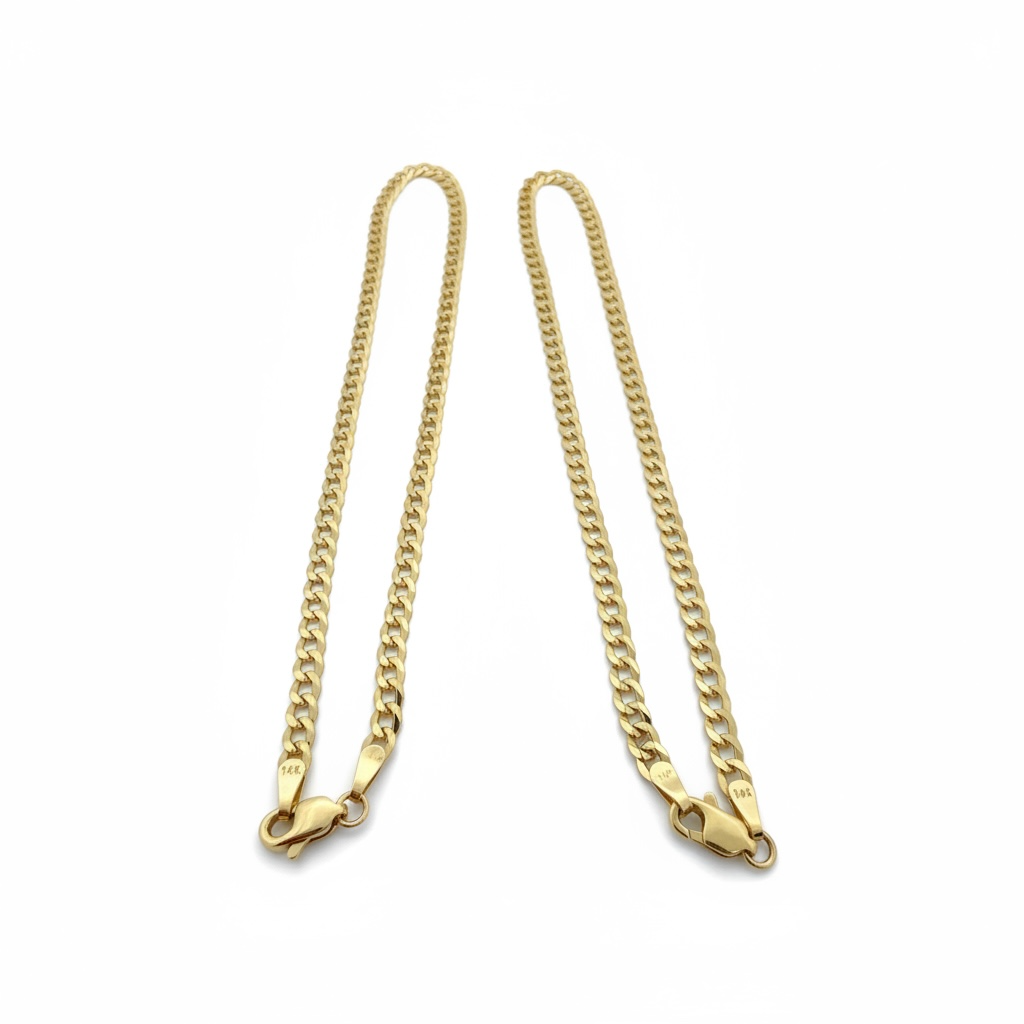 Anklets 14 KT Solid gold Size 10'' Weight 4gm