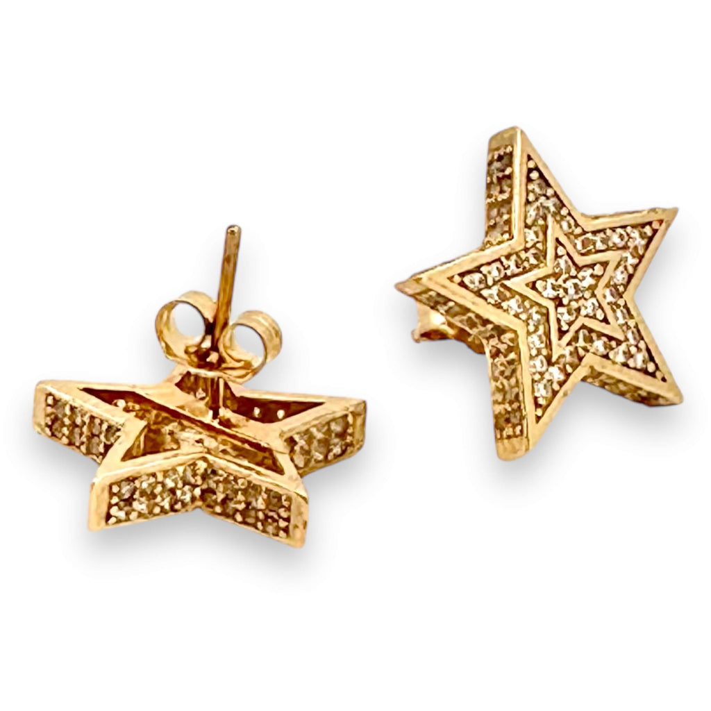 Earrings Star 10k zicornia Weight 4GM