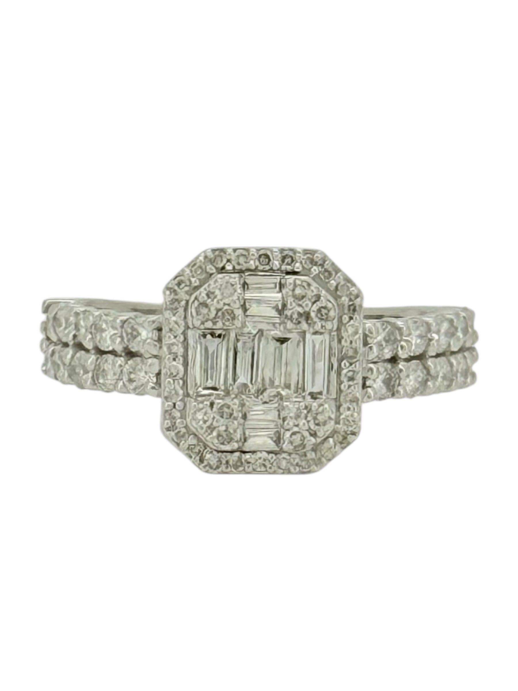 Rings Women 0.82ct 14 KT diamonds Size 7 Weight 3.3gm