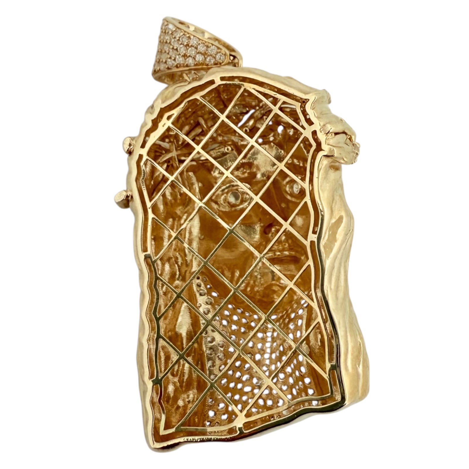 Pendants christ 10k zicornia Weight 19.2gm