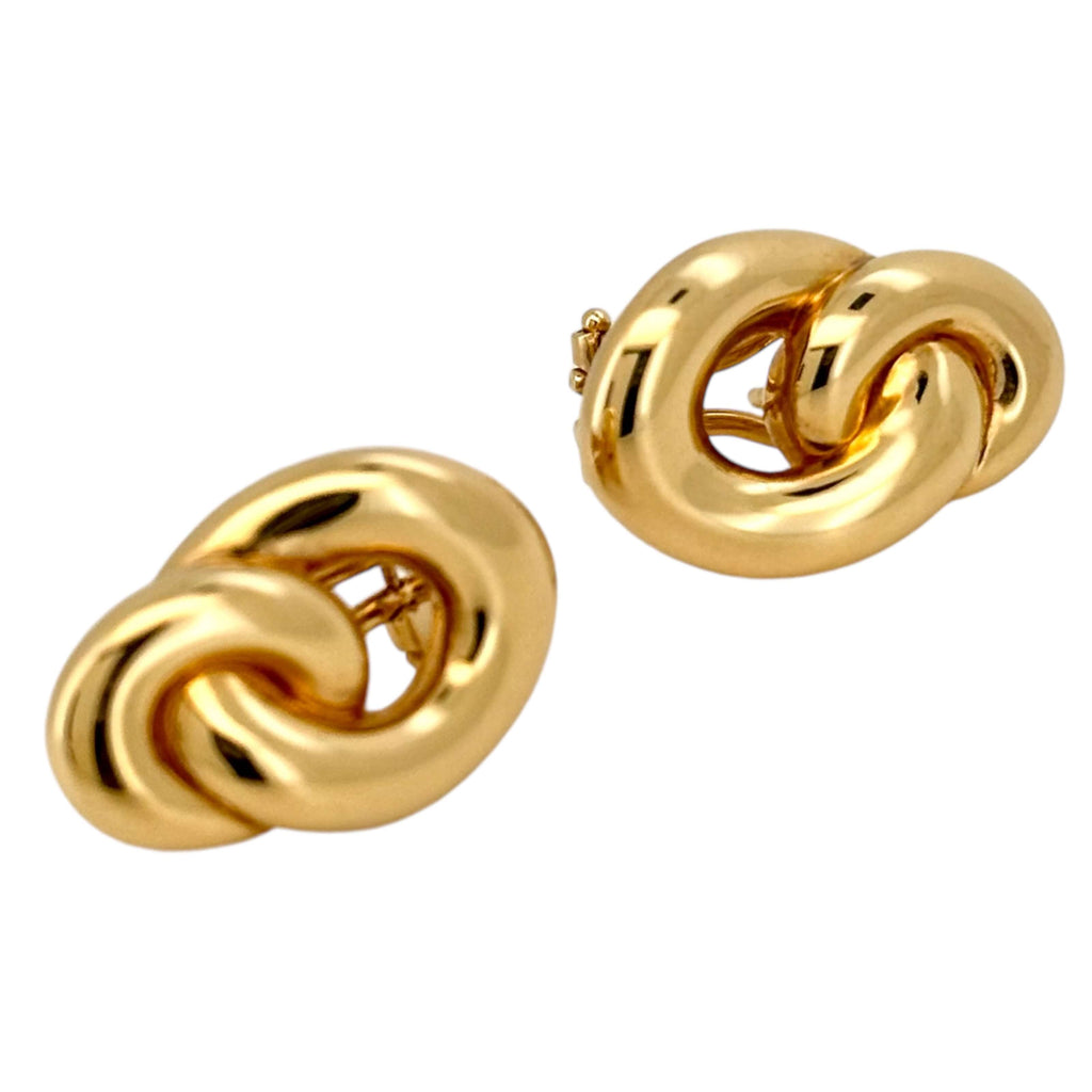 Earrings Omega 14 KT Hollow Weight 5.1GM