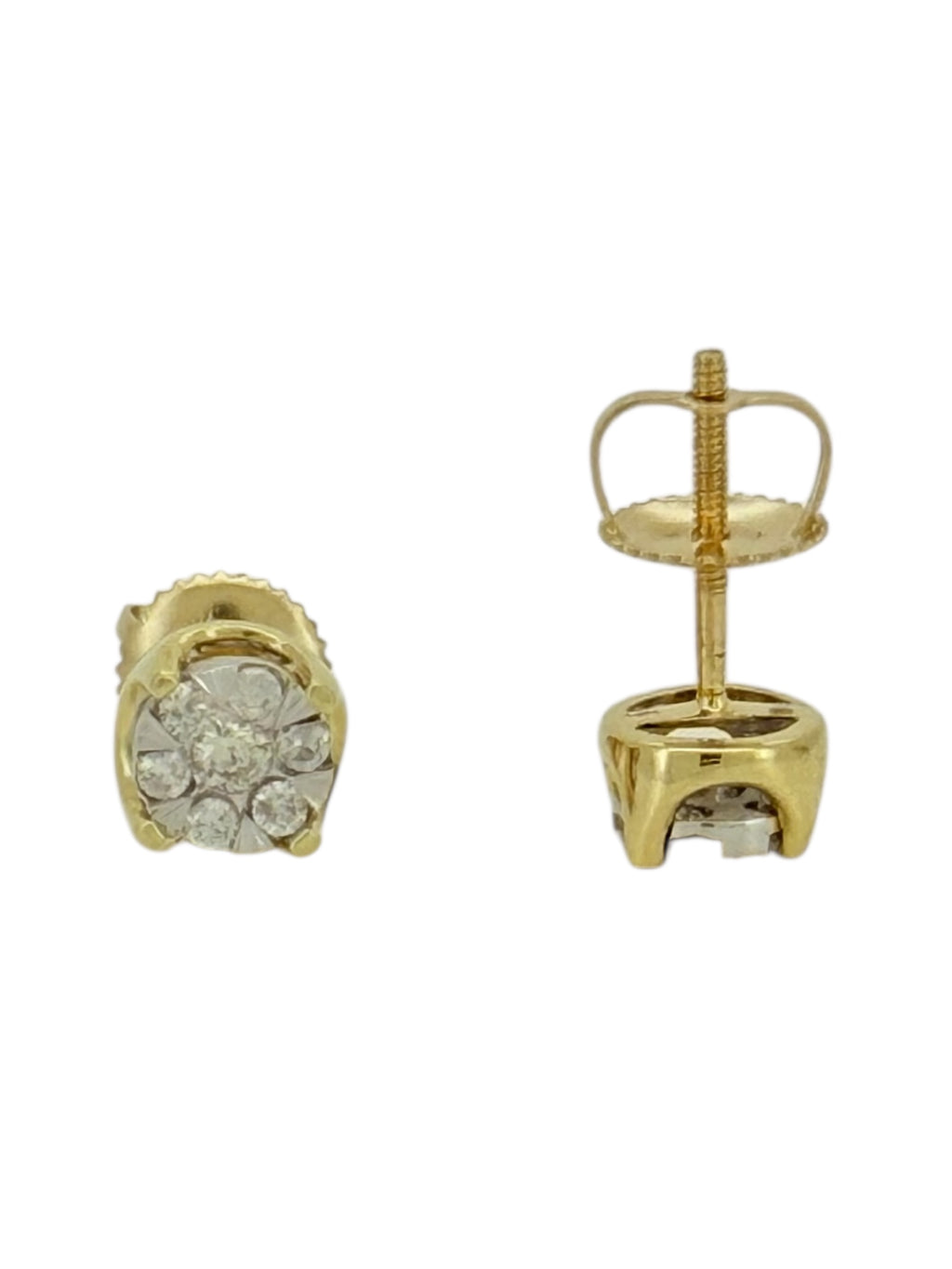 Earrings 0.26CT 14 KT diamonds Weight 1.5gm