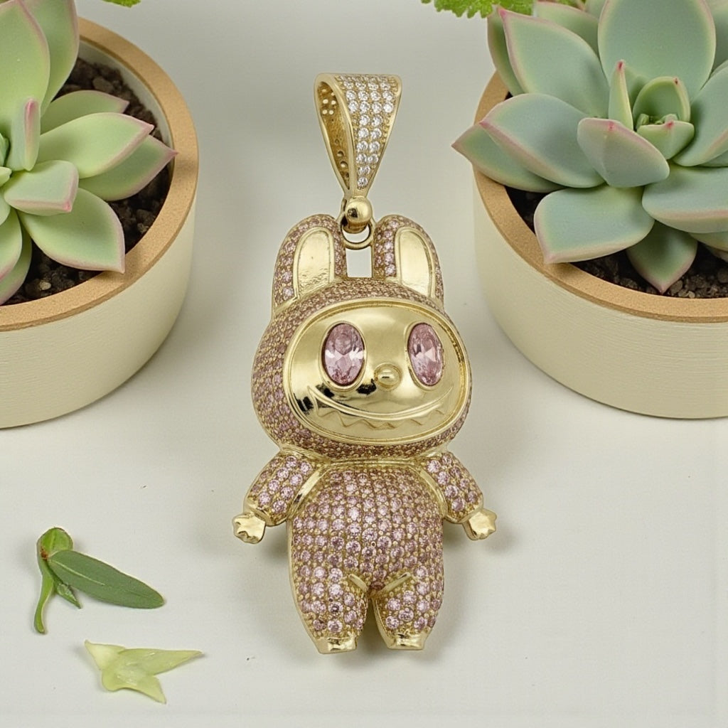 Pendants Labubu 10k zicornia Weight 7.3gm