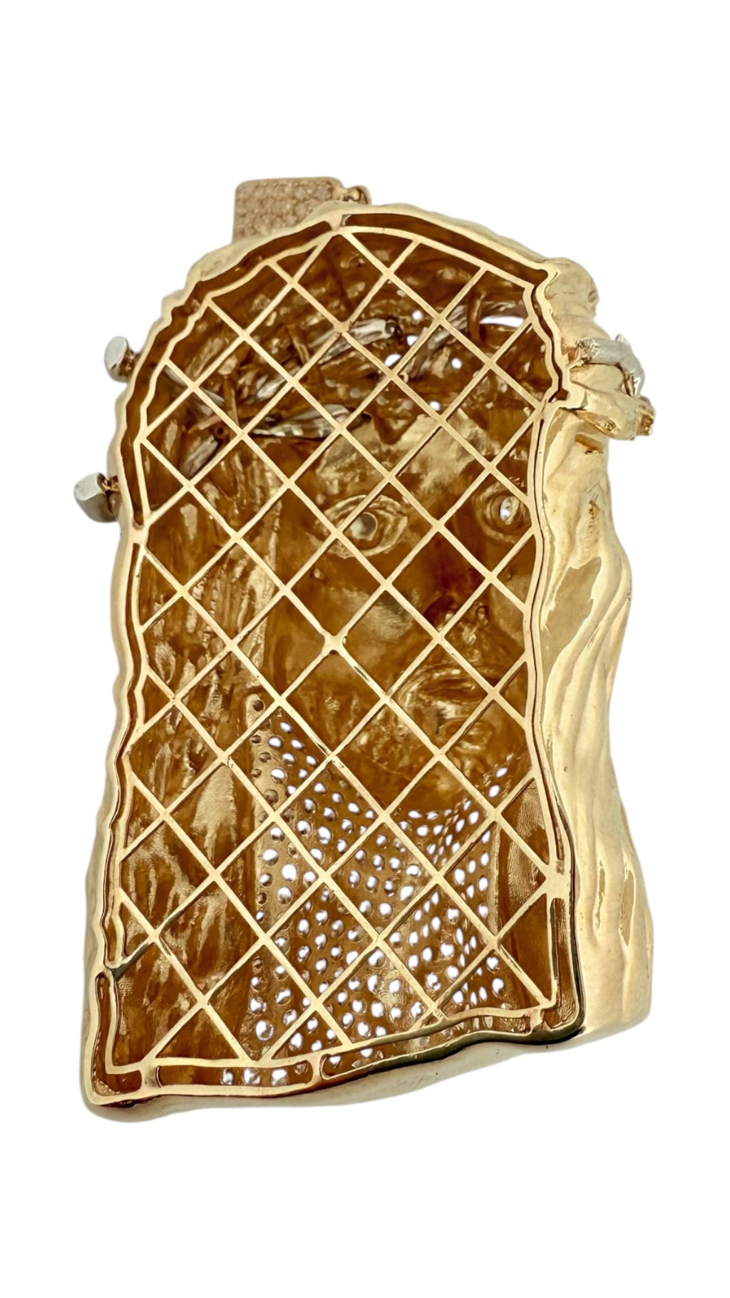 Pendants christ 10k zicornia Weight 38gm