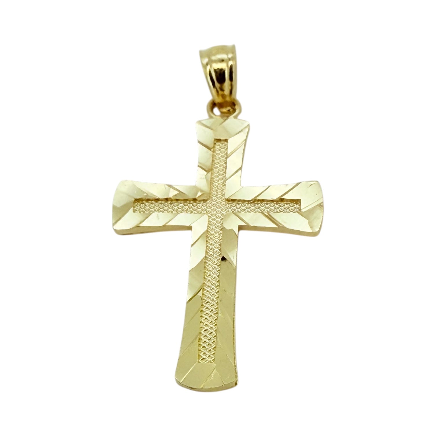 Pendants cross 10k Hollow Weight 1.2gm