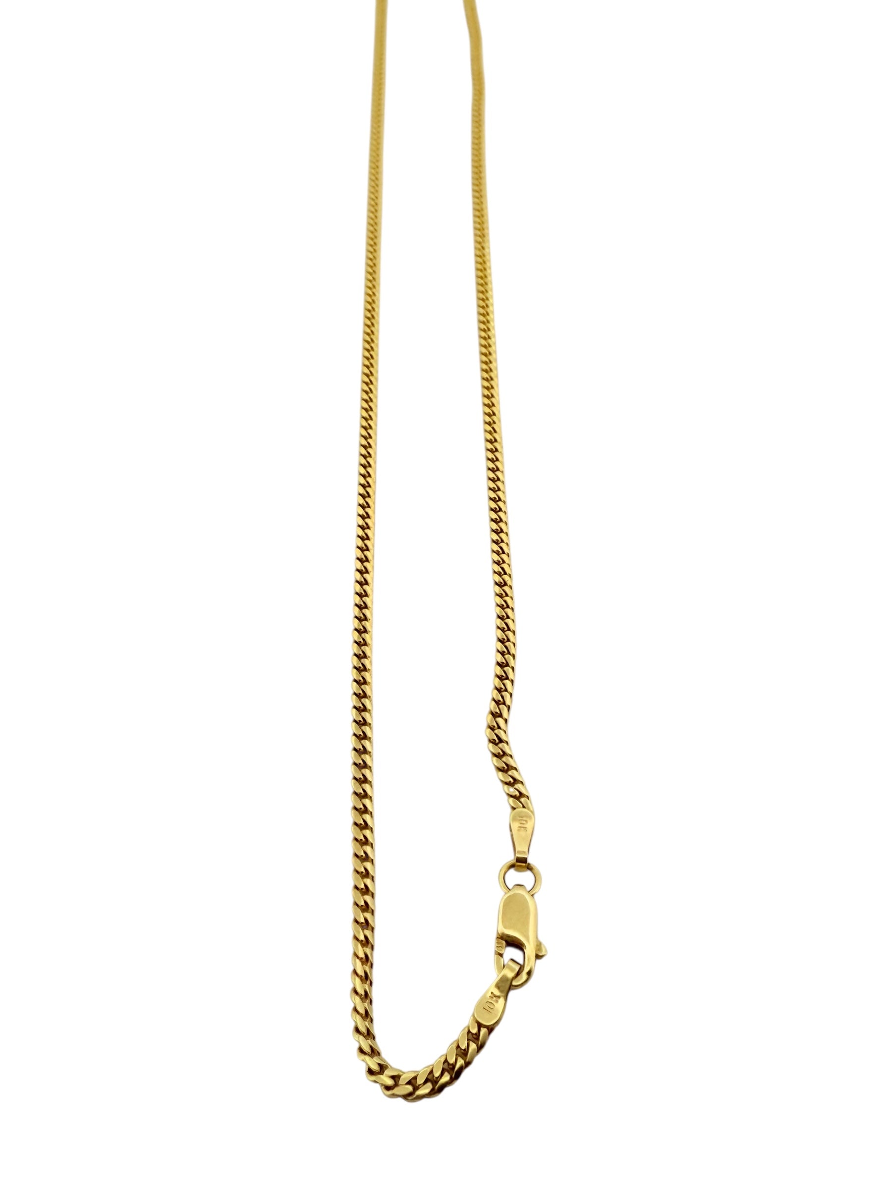 Chains Cuban link 10k Solid gold Size 18''*2mm Weight 5.5gm