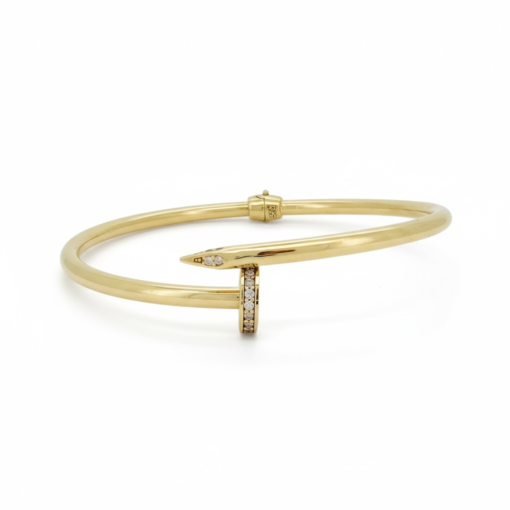 Bracelet Bangle 14 KT Hollow Weight 7gm