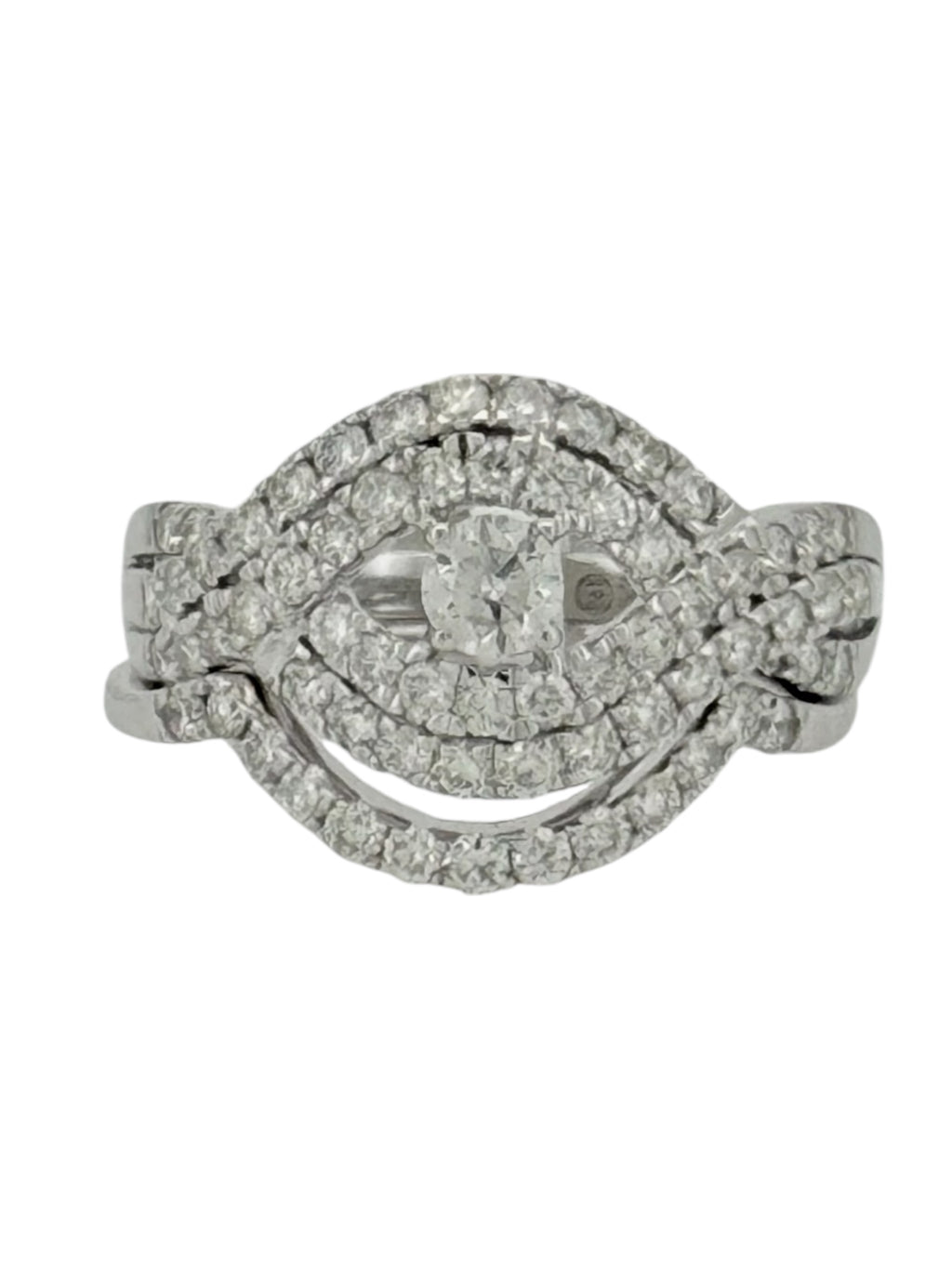 Rings Women 1.03ct 14 KT diamonds Size 7 Weight 4.1gm